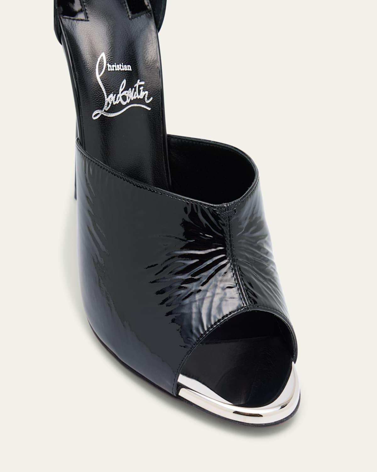 【送料&関税込】Christian Louboutin Lock Me Up Pointed Toe P Christian Louboutin Lock Me Up Ankle-Cuff Sole Sandals in