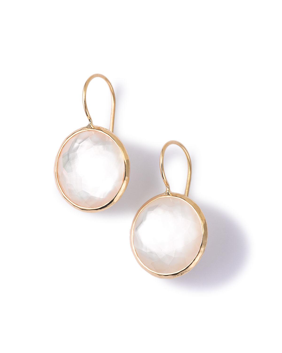 Lyst Ippolita 18k Gold Lollipop Drop Earrings In Mother Of Pearl Ippolita