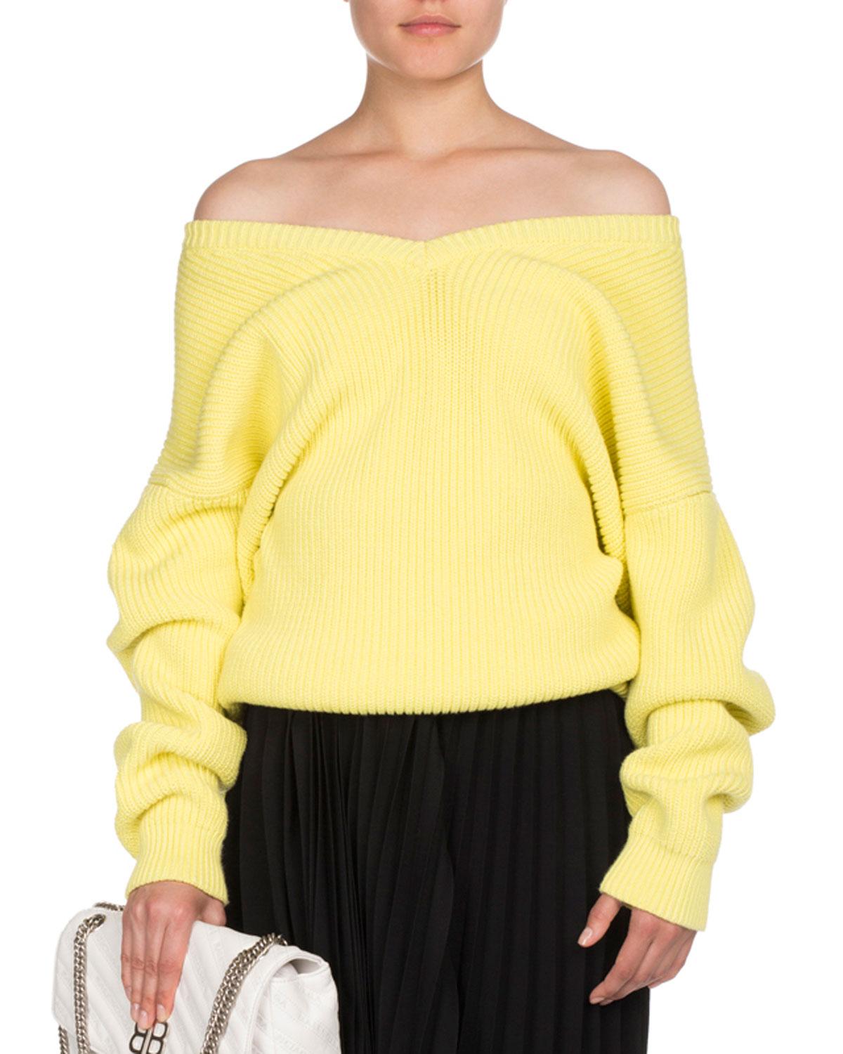 balenciaga ribbed sweater