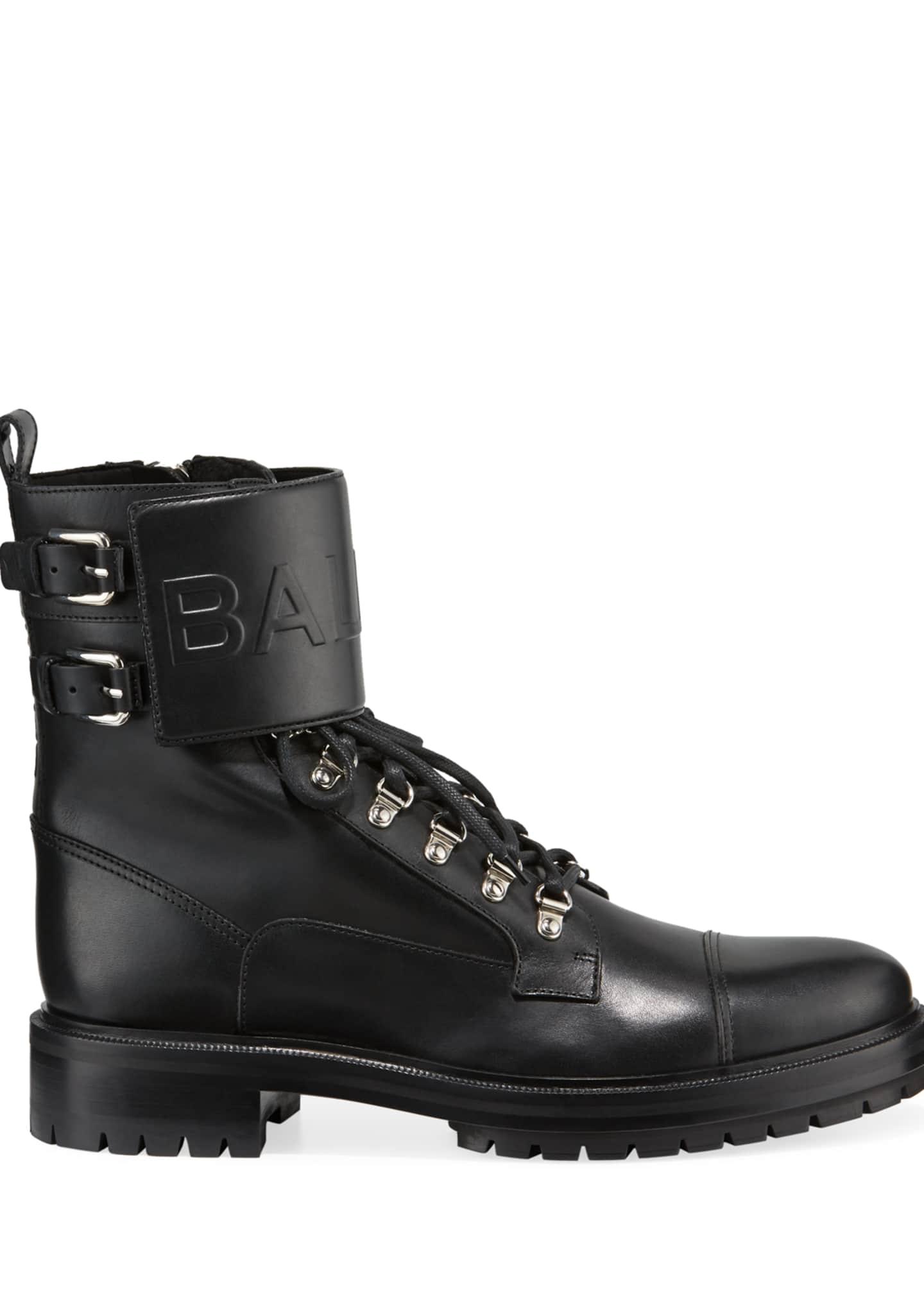 balmain military boots