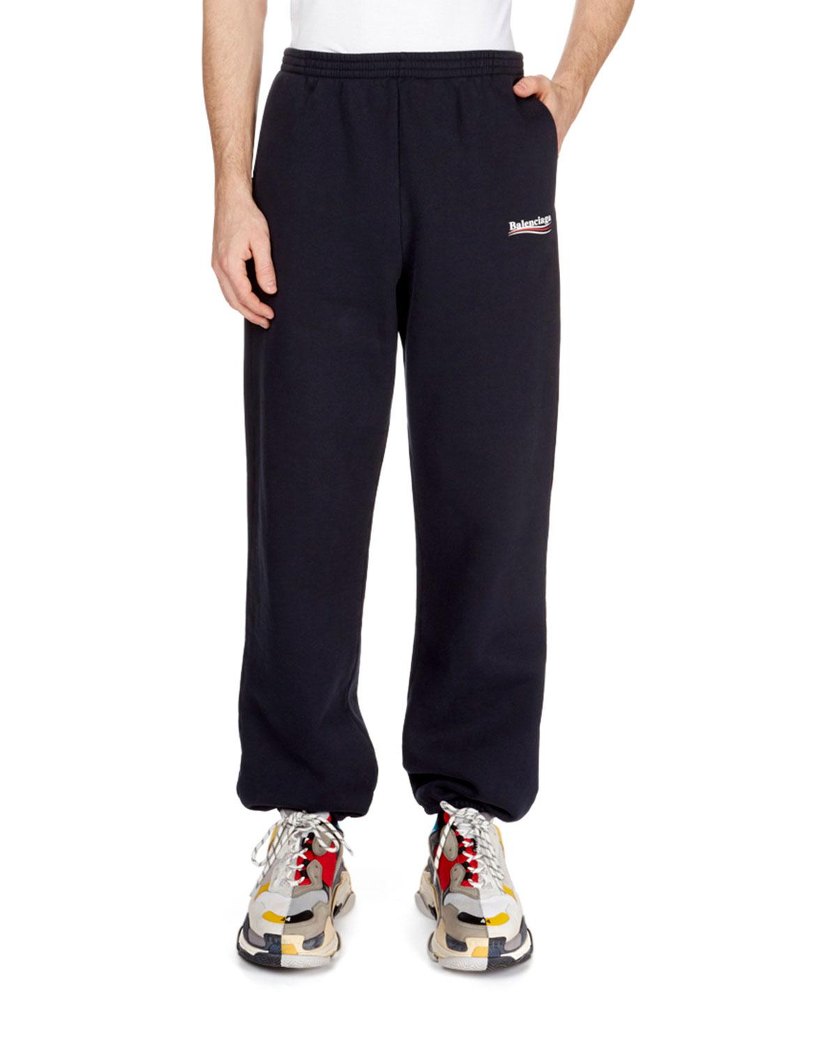 Balenciaga Logo Sweatpants Cheap Sale 
