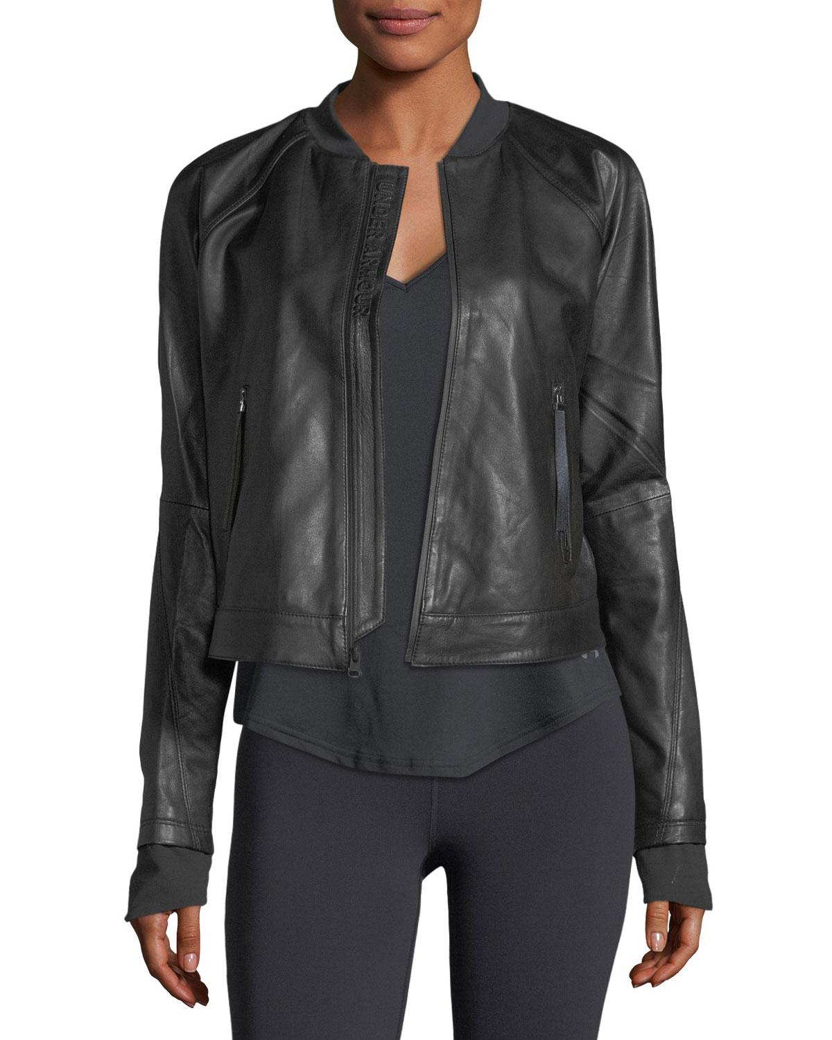 under armour leather jacket