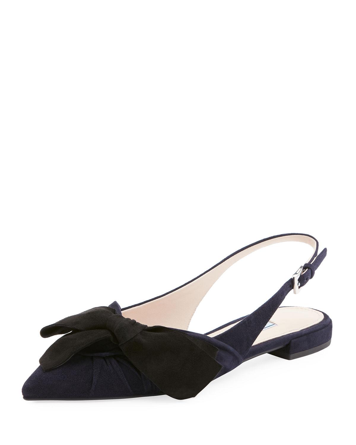 two tone slingback flats