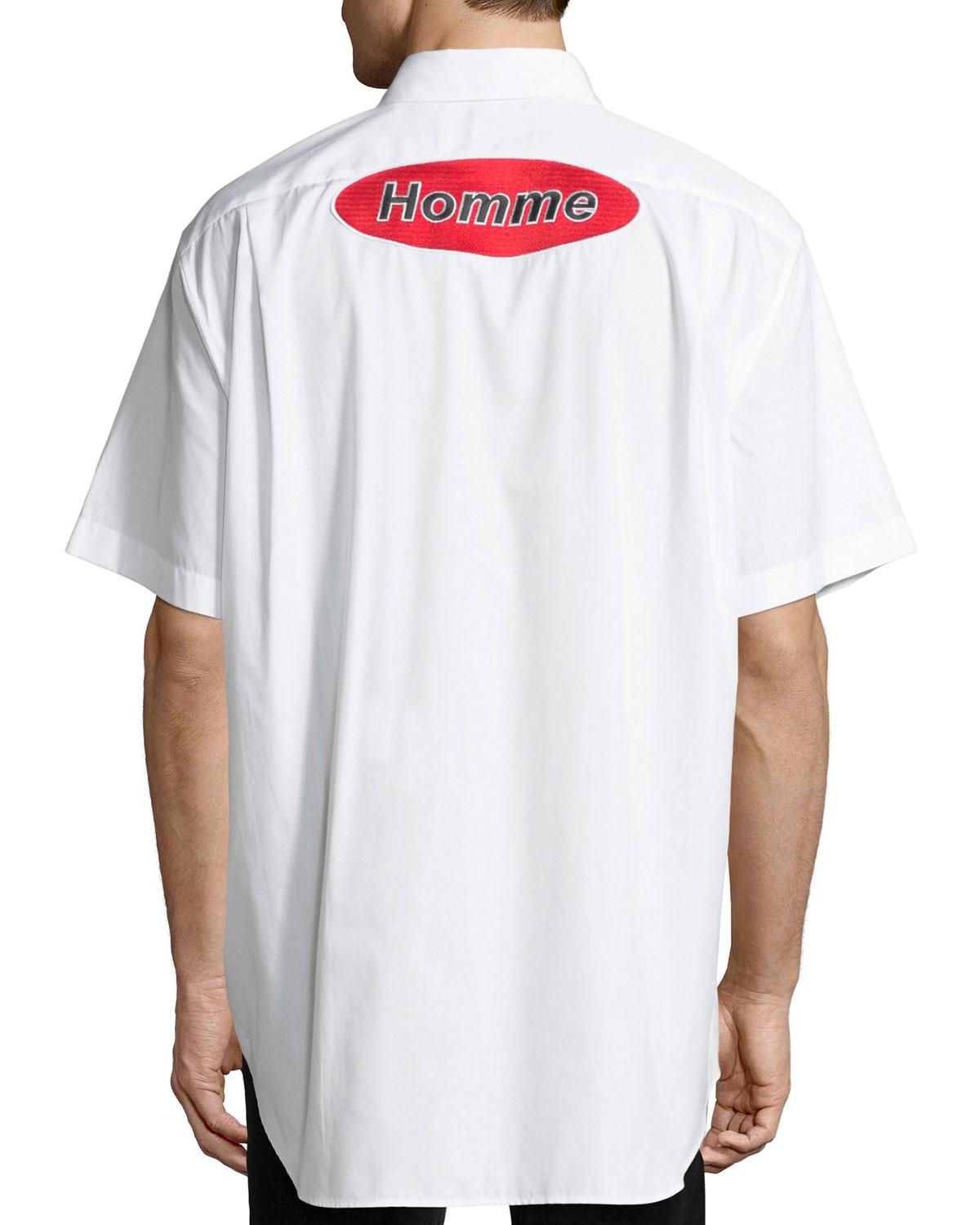 balenciaga homme shirt