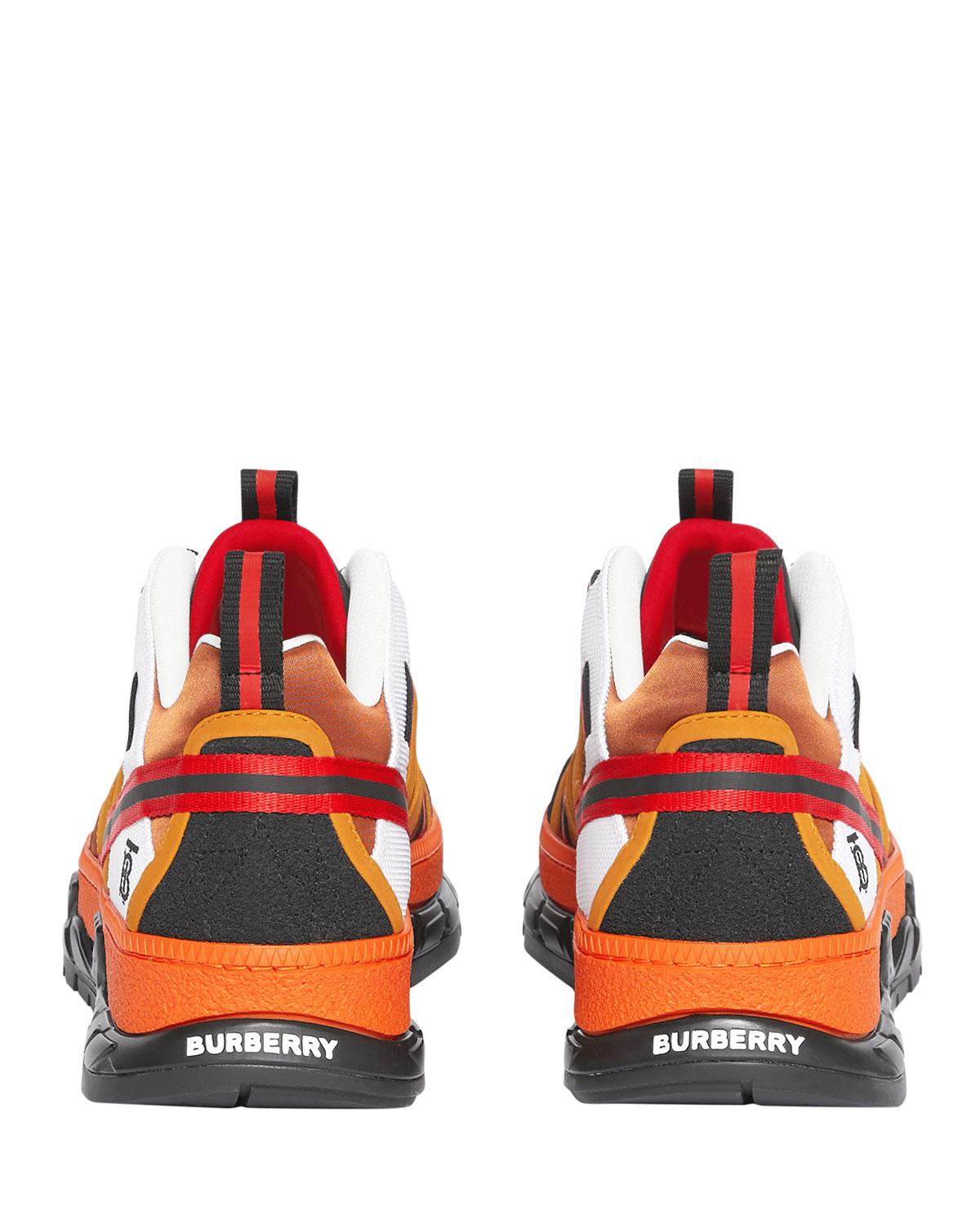 burberry shoes mens orange