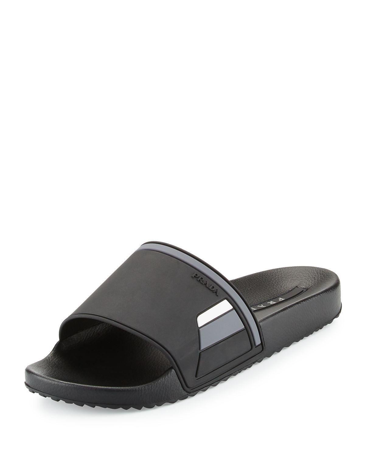 prada black slides