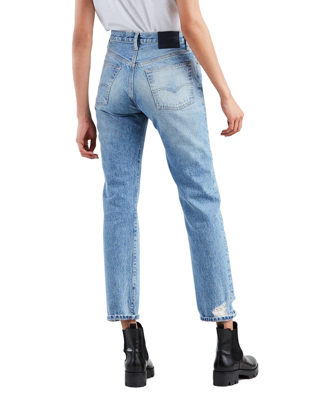 levi's 501 high rise straight leg