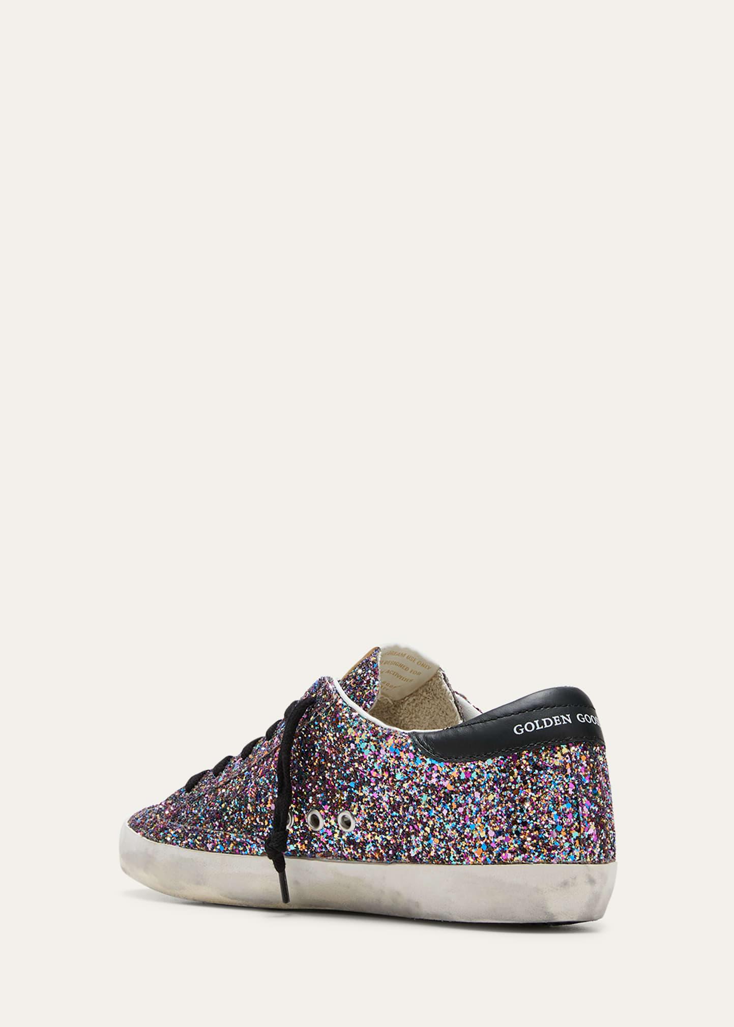 Golden Goose Superstar Multicolored Glitter Low-top Sneakers in
