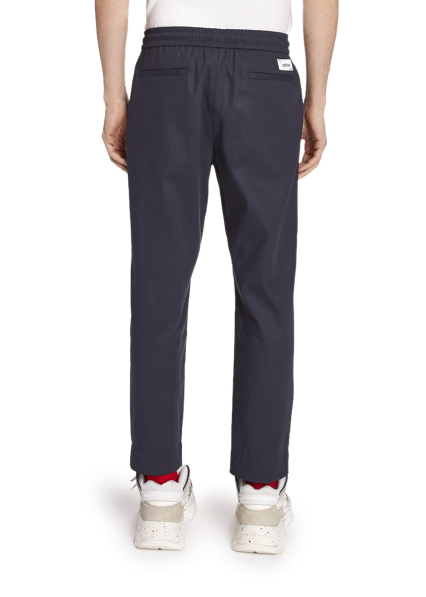 KENZO Cotton Tapered Crop Pants in Dark Blue (Blue) for Men - Lyst