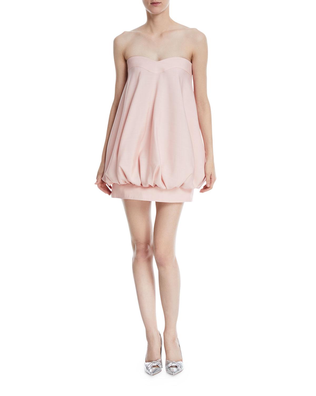 strapless bubble dress