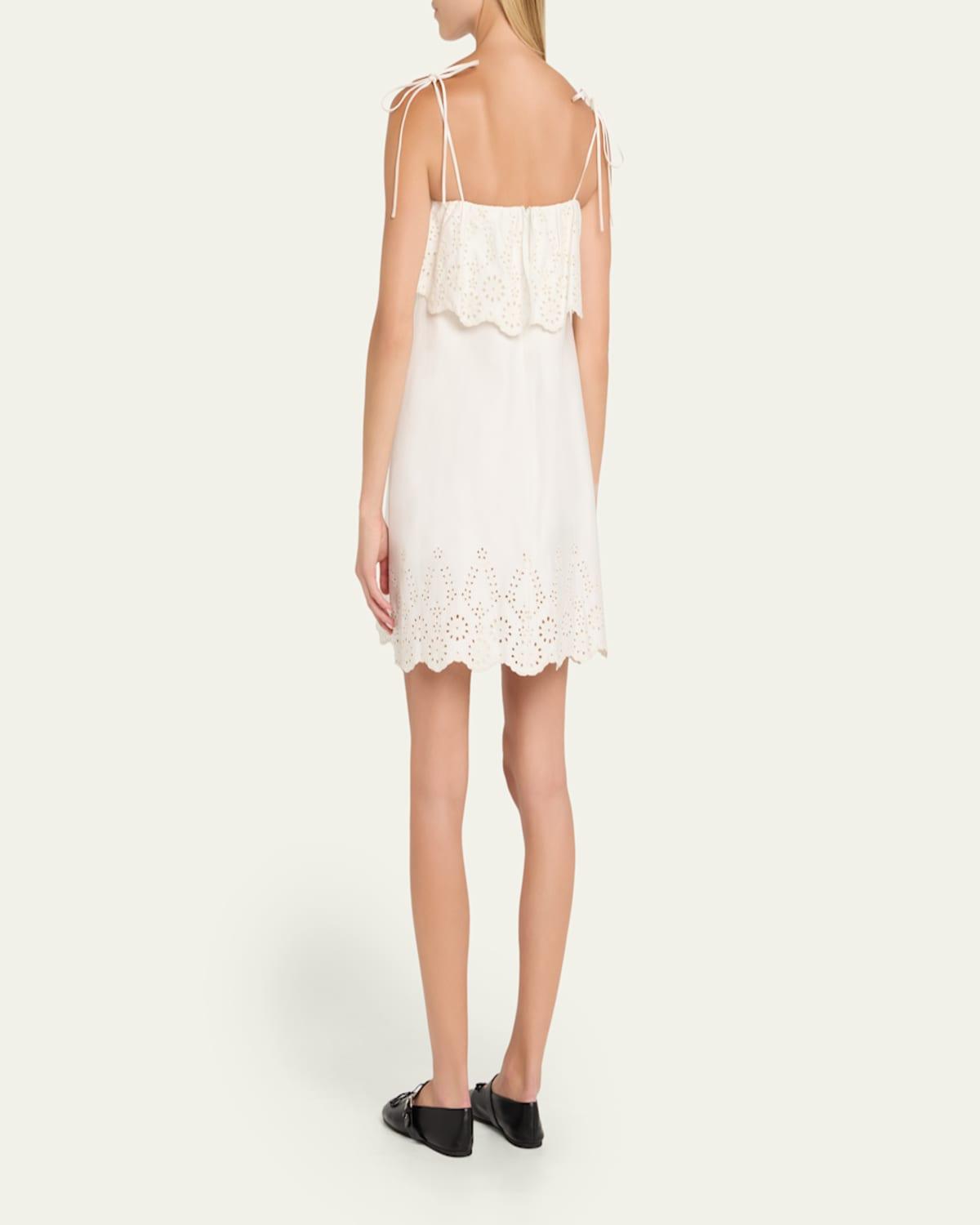 【関税込み】Kika Vargas ホワイト Sue ミニドレス Kika Vargas White Sue Minidress Kika Vargas