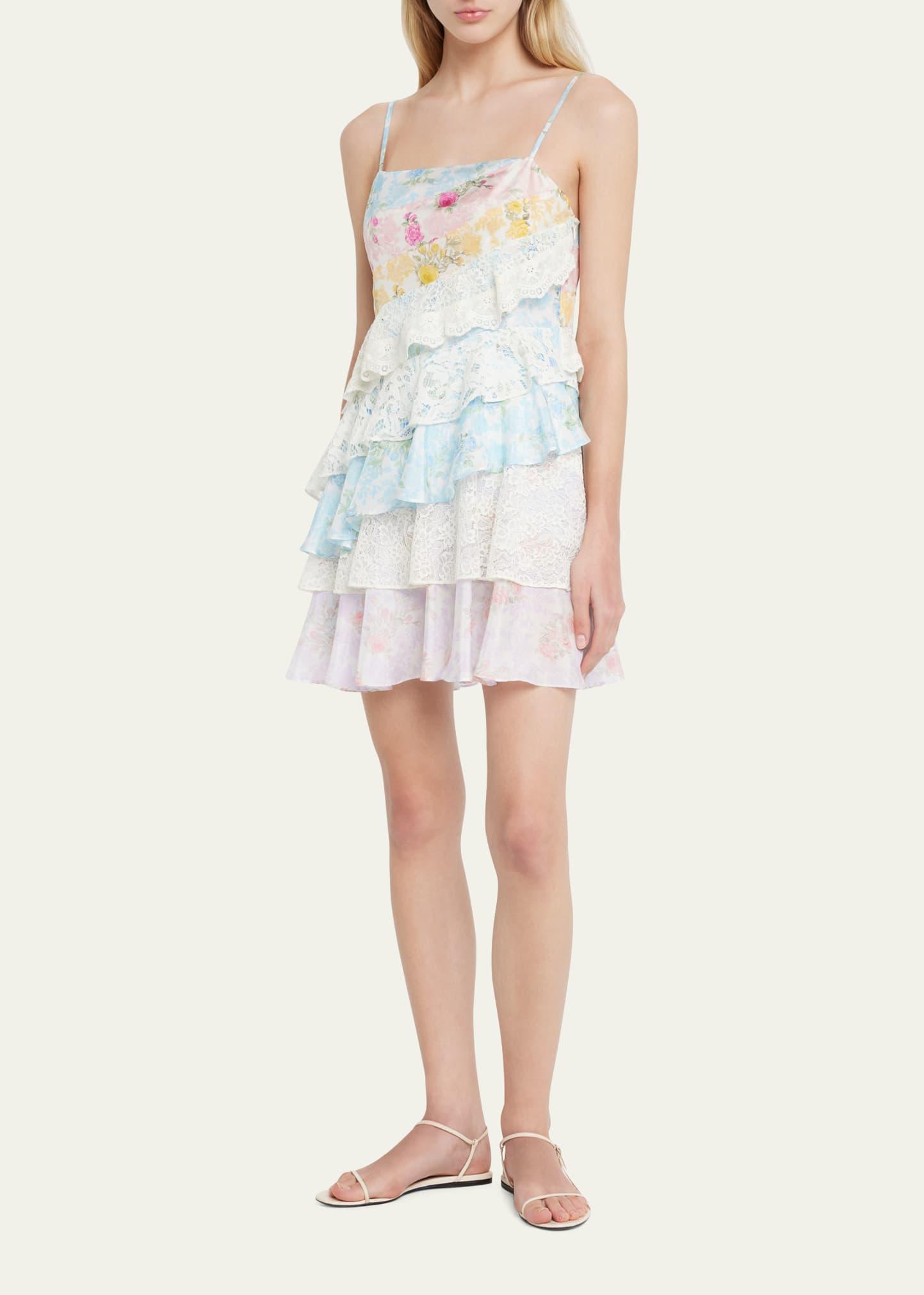 knee length dresses for ladies Organic Silk Mini Dress Made in Italy – Ema Almond main image 0