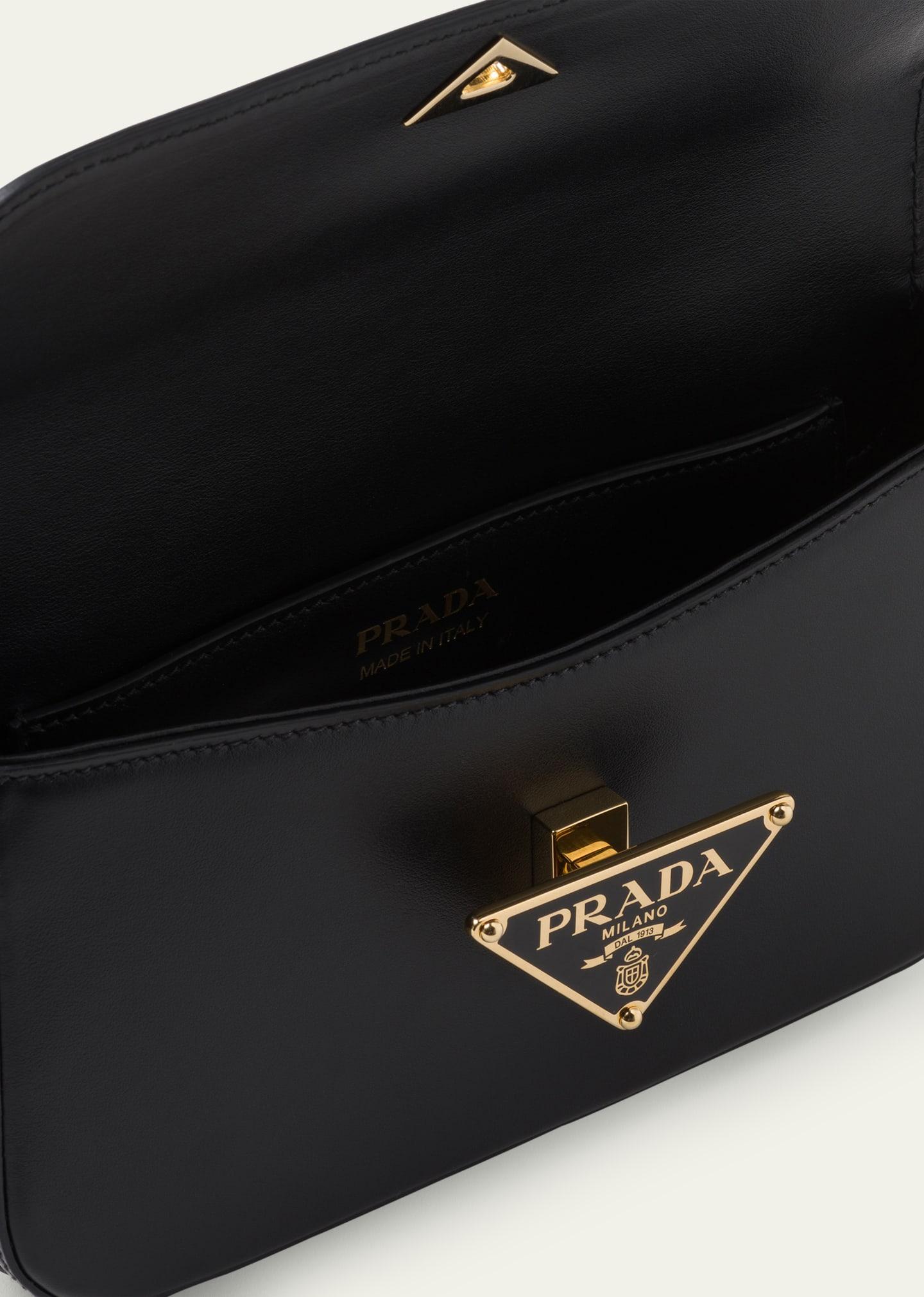 Prada, Bags, Pradasaffiano Flap Shoulder Bag Black