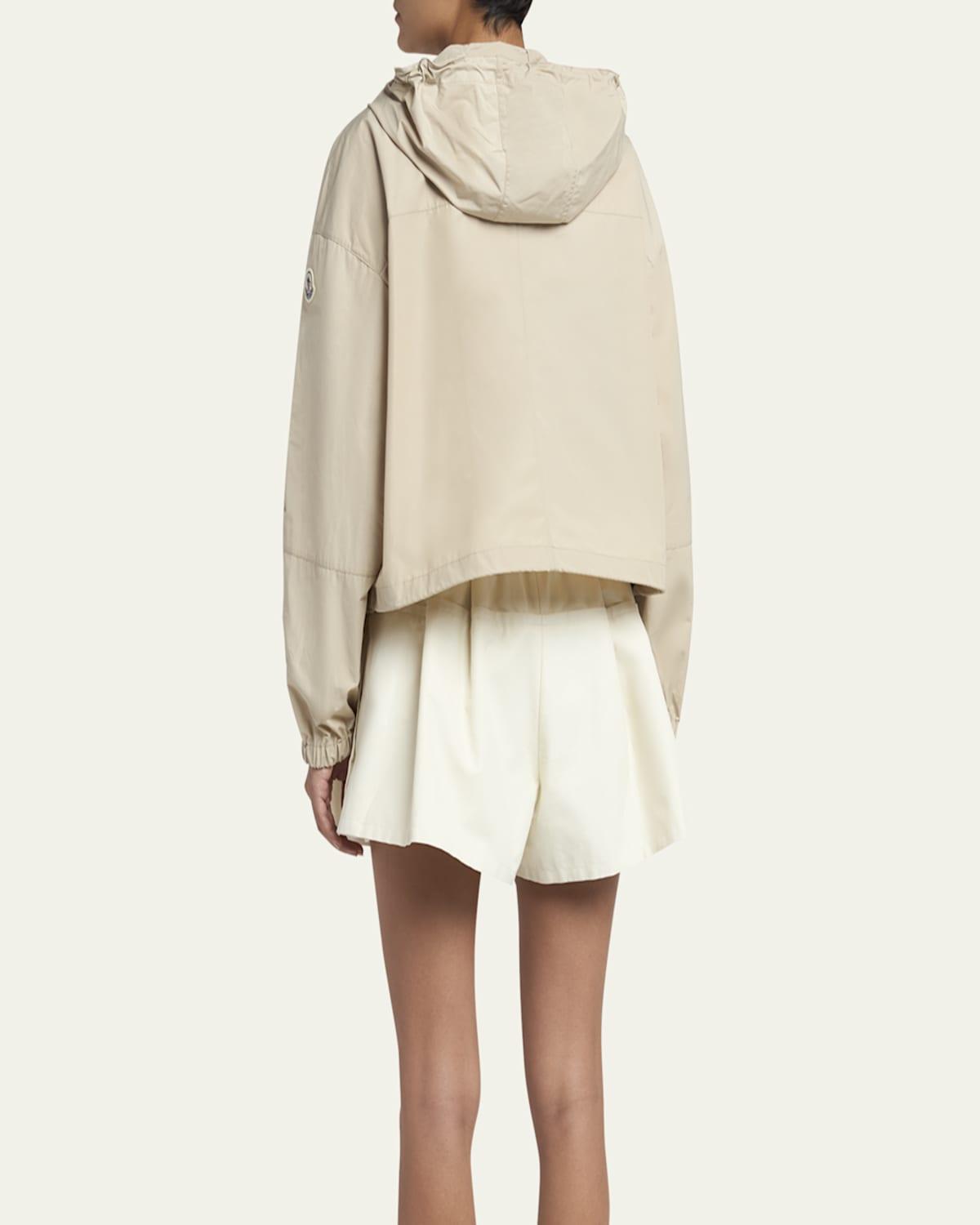 【送料&関税込】Moncler Sauvan Short Parka Light Beige Sauvan Hooded Parka - Windbreakers & Raincoats