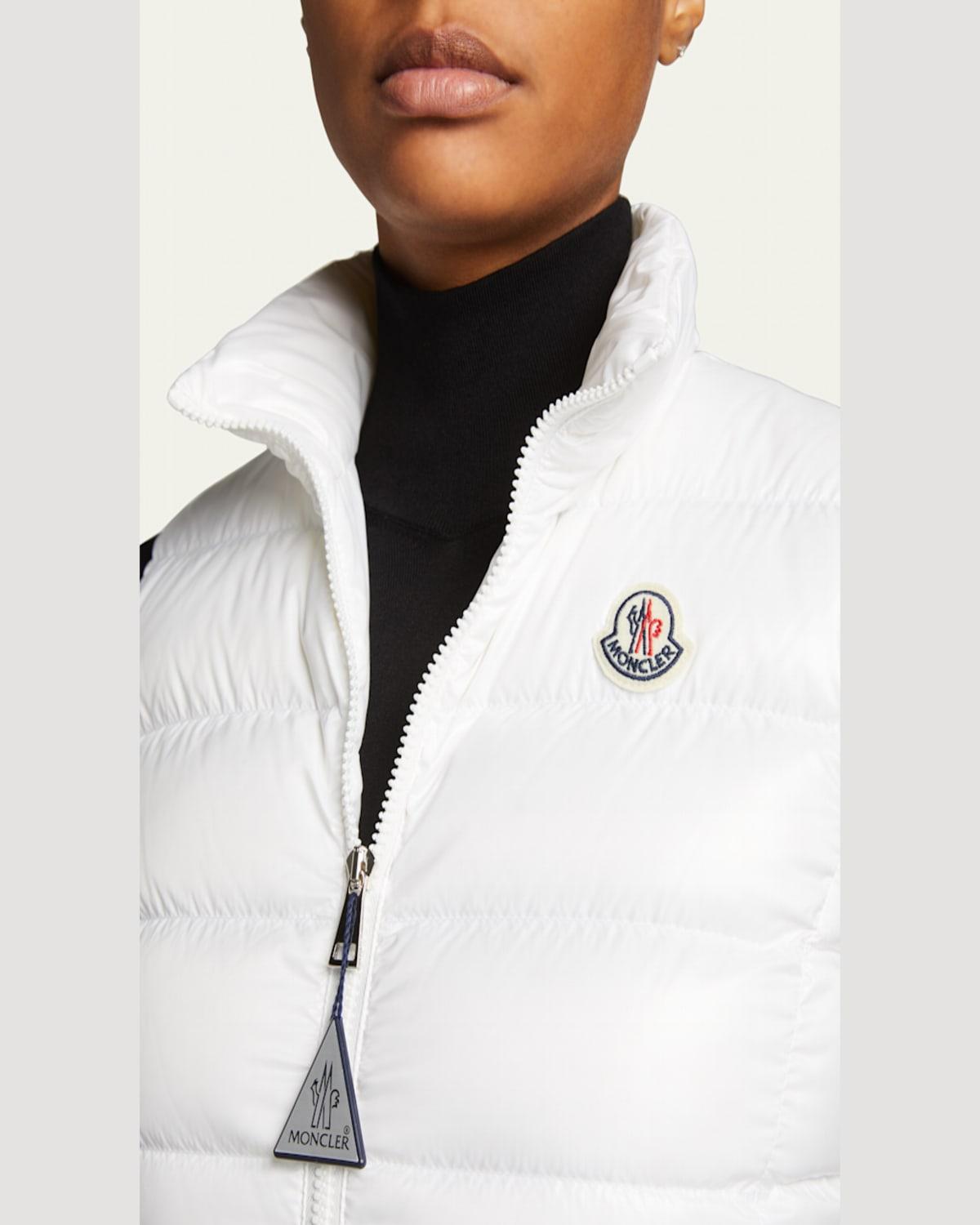 Ghany shiny quilted puffer vest clearance
