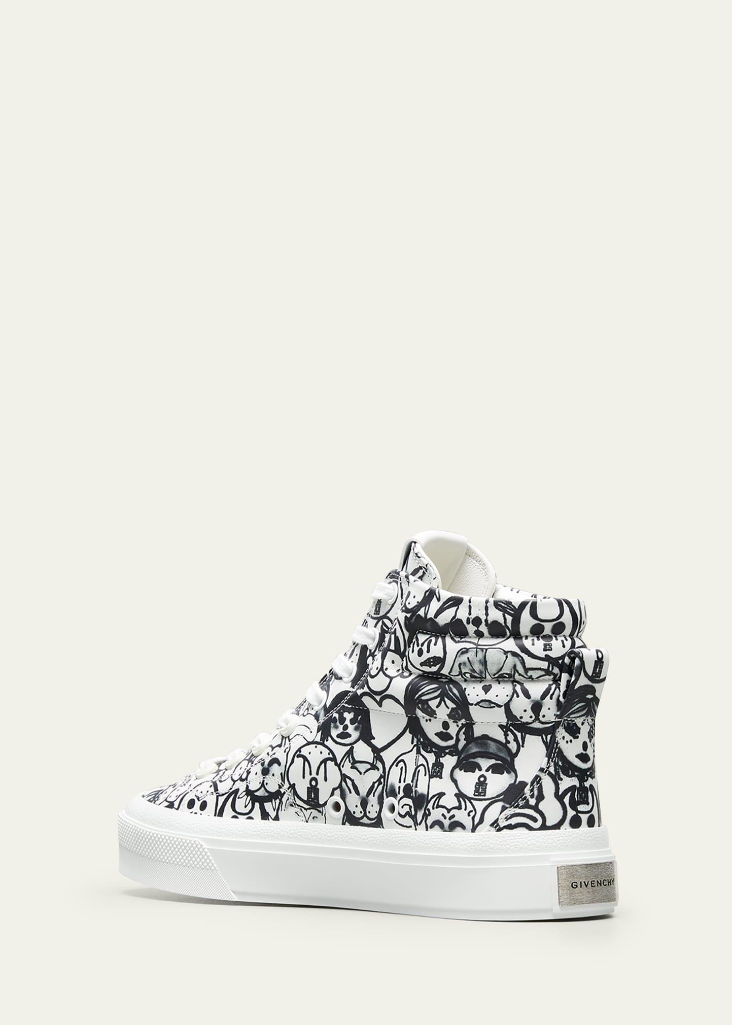 vegetation tilpasningsevne Sved Givenchy X Chito Dog-print High-top Sneakers in White for Men | Lyst