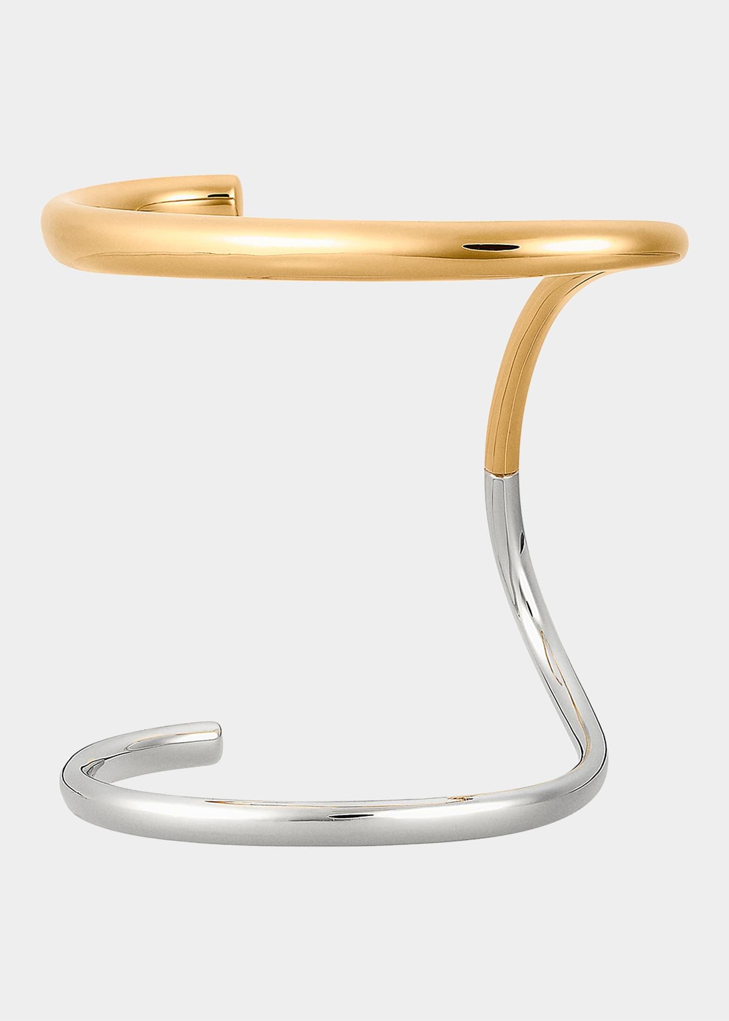 Charlotte Chesnais Surma Bracelet In Gold Vermeil And Sterling Silver in  White | Lyst