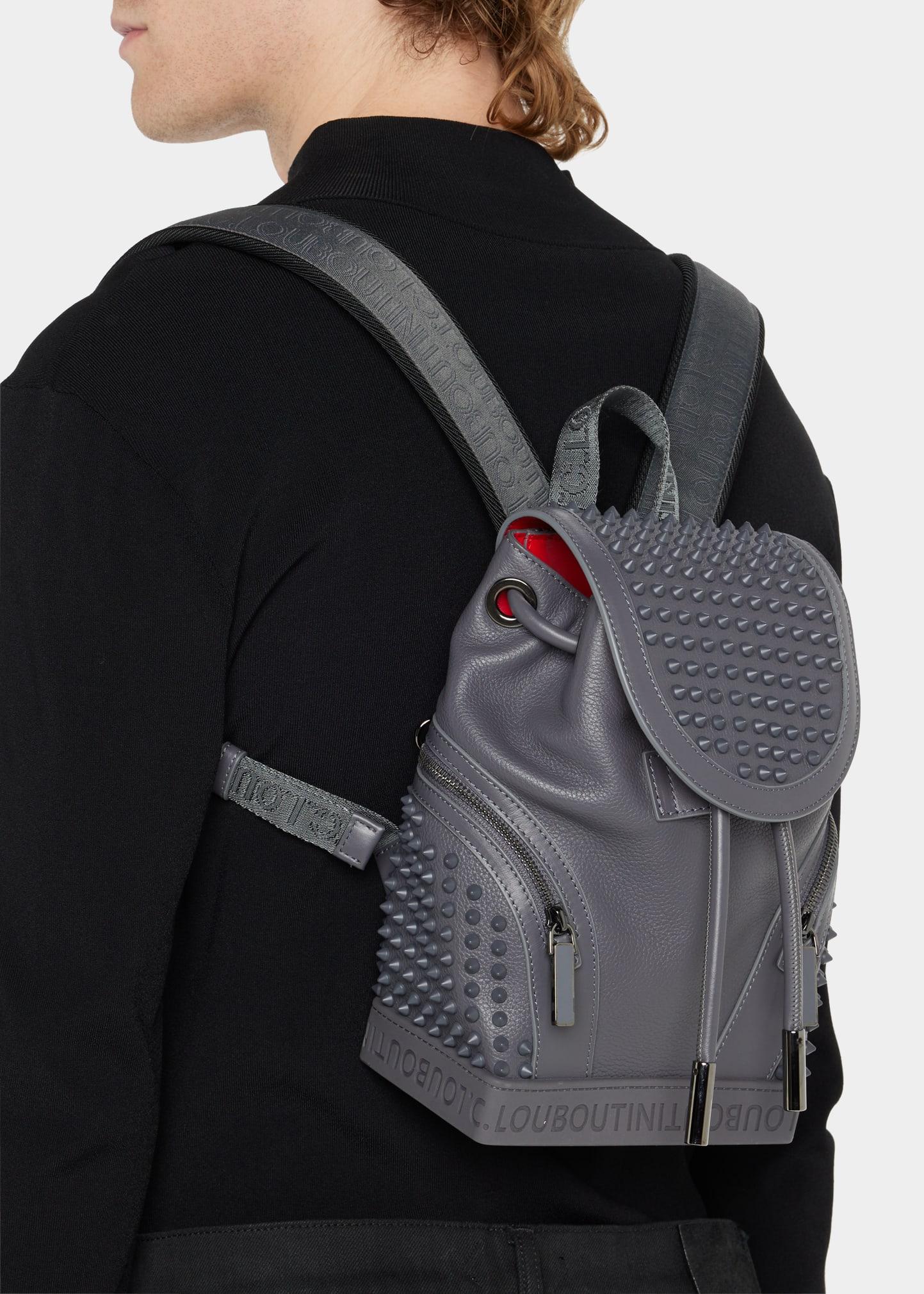 Christian Louboutin Explorafunk Backpack Grey Leather ref.1026119 - Joli  Closet
