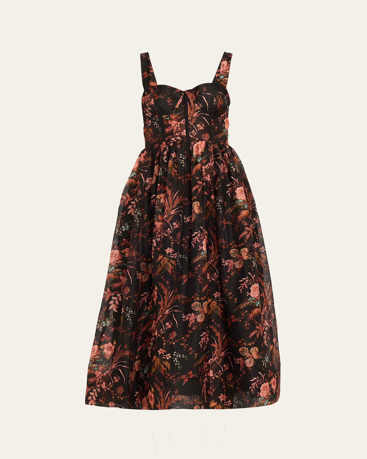 chinese dress ladies Calypso Bustier Midi Dress in Eyelet main image 1