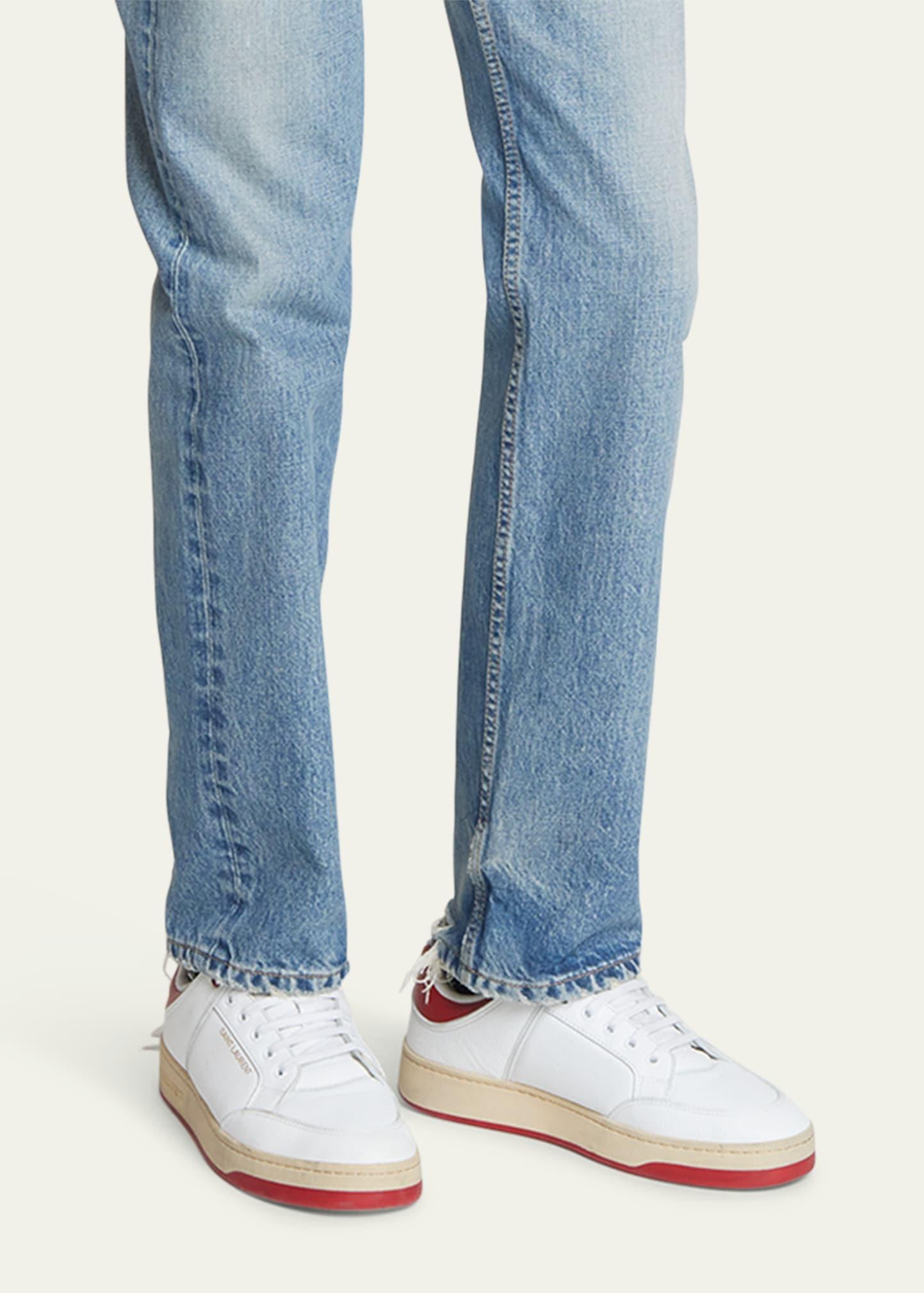 Saint laurent off 2025 white sneakers