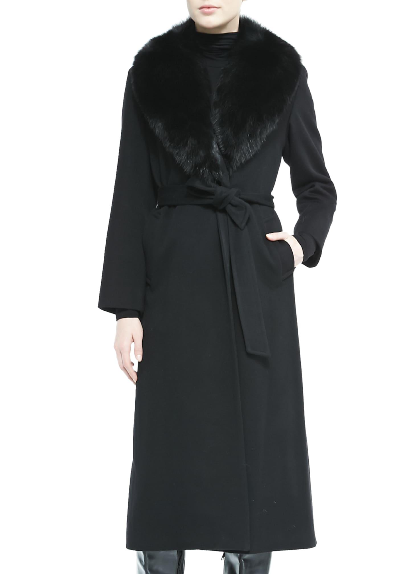 long grey wrap coat