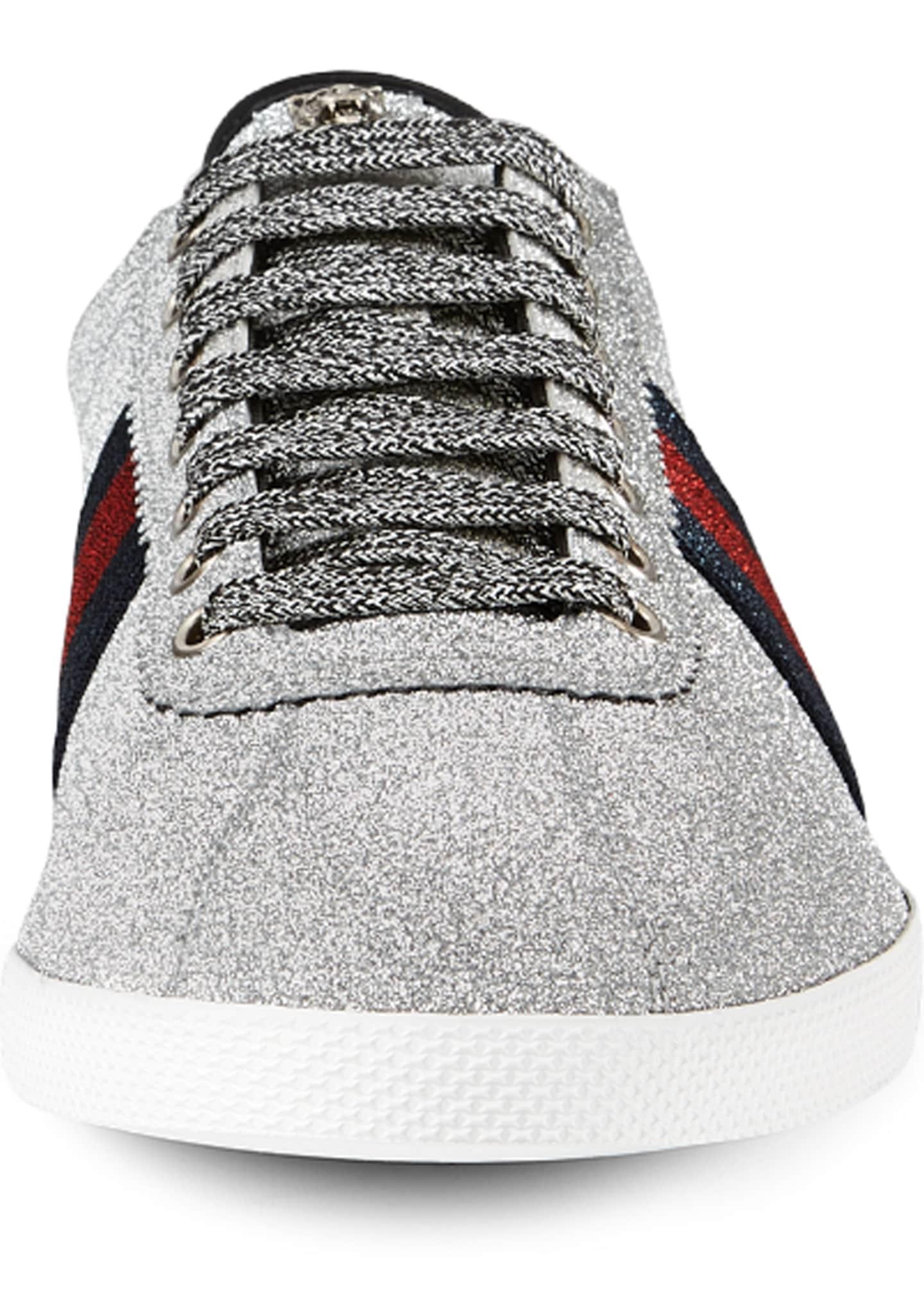 gucci bambi web metallic sneakers