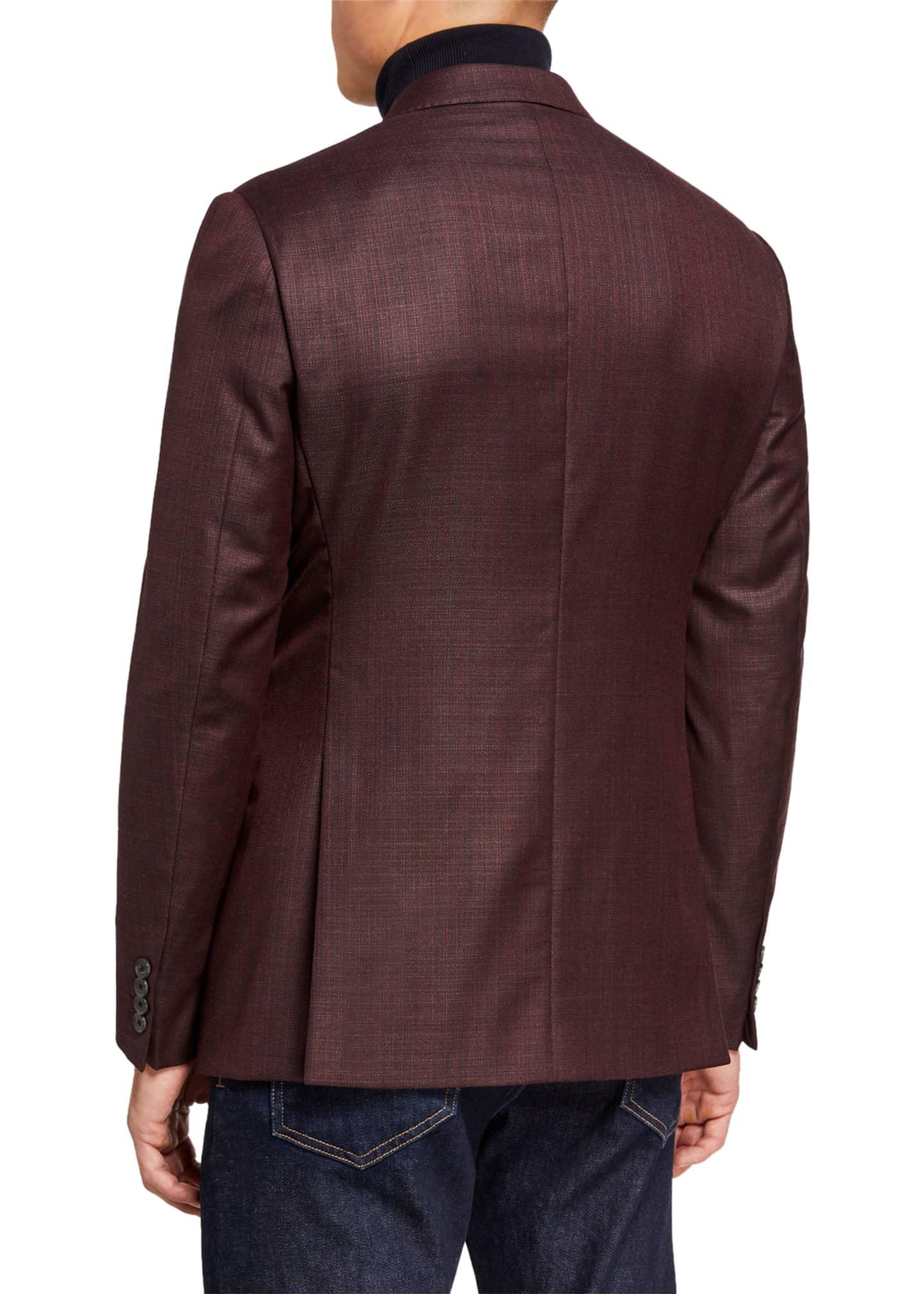 Emporio Armani Men's G Line Super 130s Virgin Wool Sport Jacket in Red