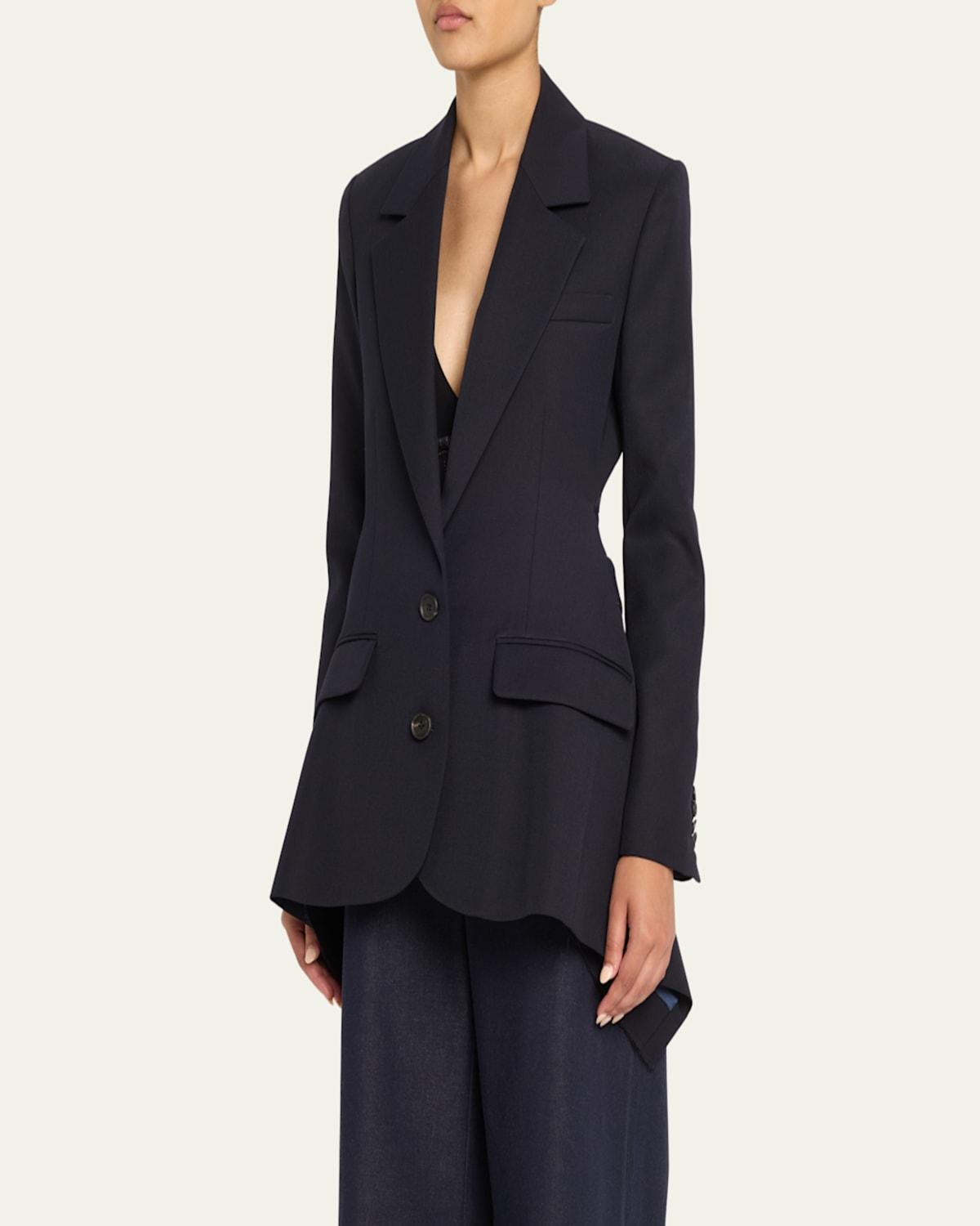 MONSE】NAVY WOOL layered JACKET/BLAZER 【公式通販】