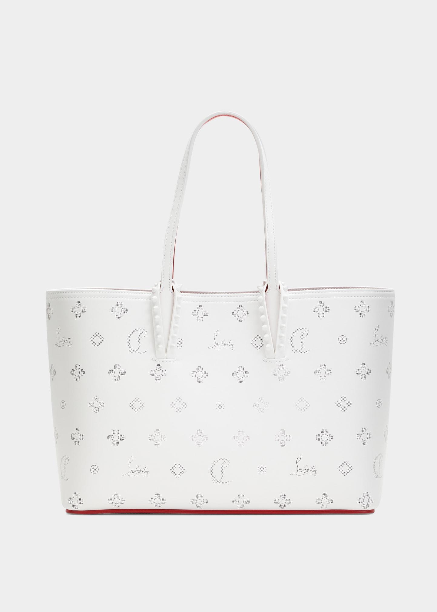 Christian Louboutin Cabata Small Loubinthesky Spike Leather Tote Bag in ...