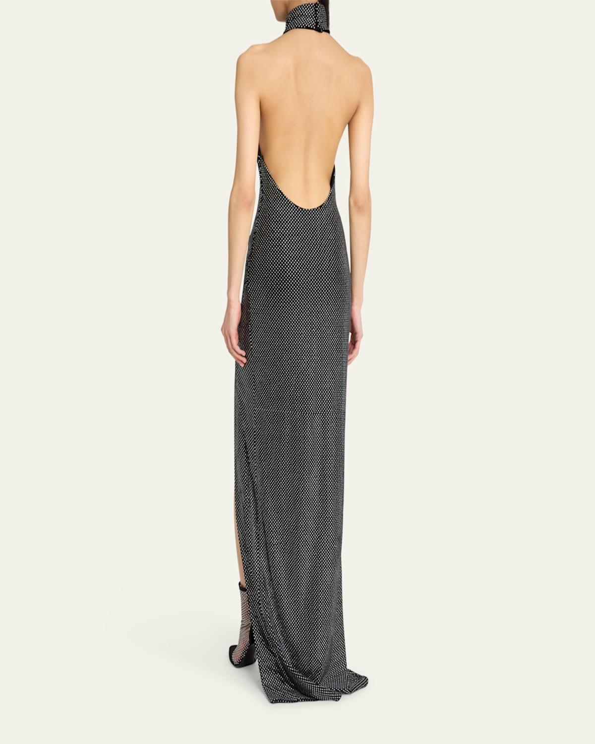 ワンピース Balmain Two-Tone Dress With Open Back Short two-tone crepe dress black black - Women | BALMAIN