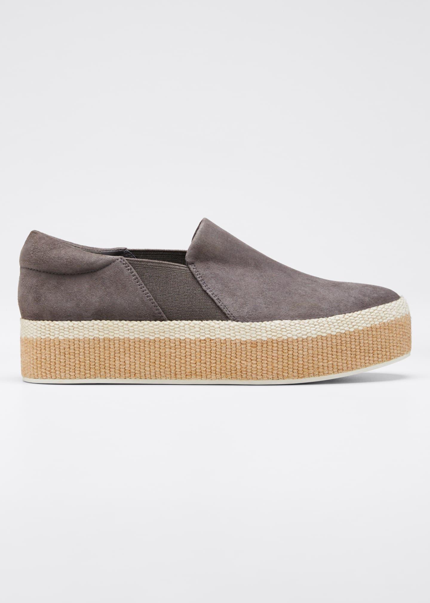 vince wilden flatform suede espadrille sneakers