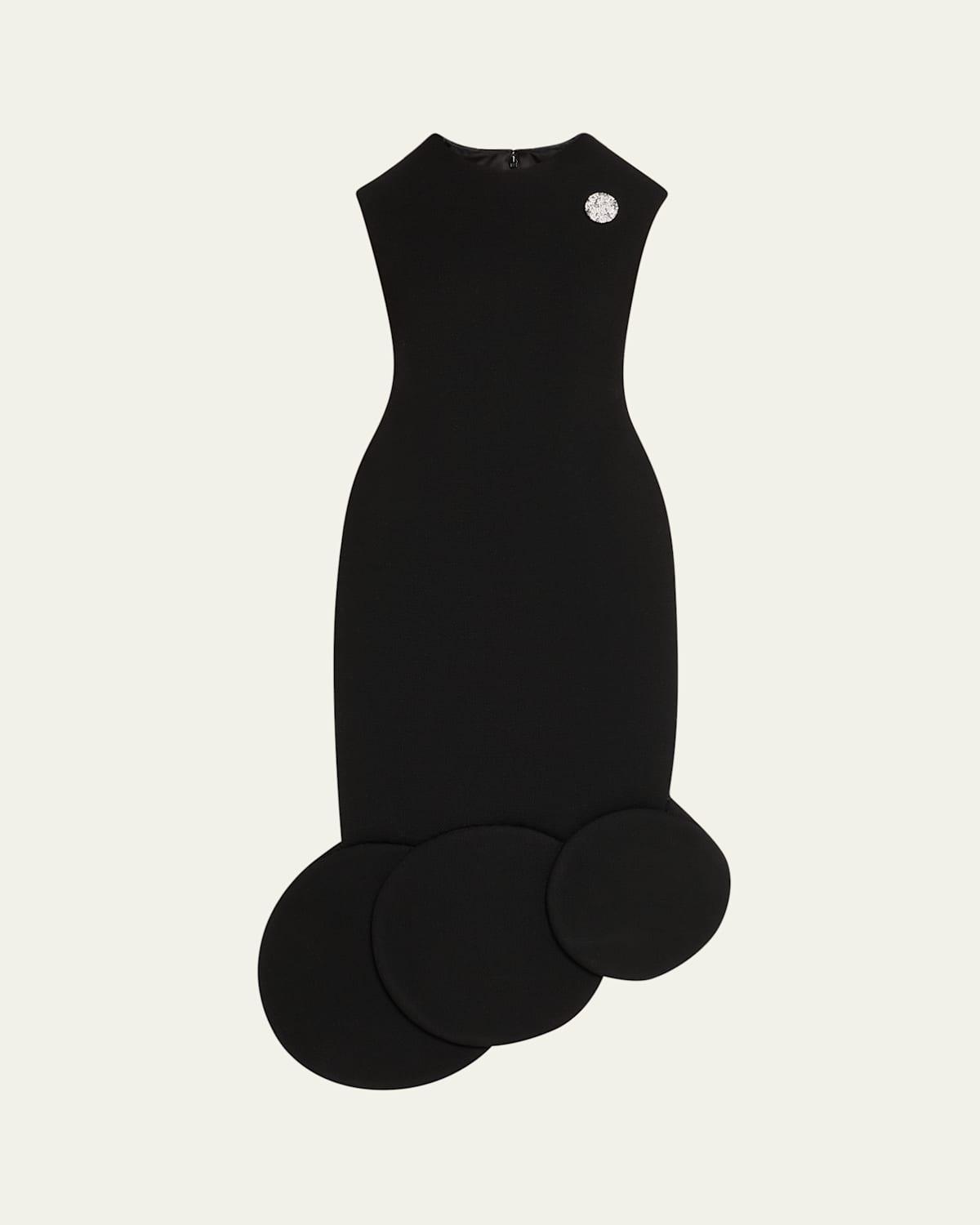 navy blue dress for baby girl Marc Jacobs Seamed Up Satin Trompe L'oeil Mini Dress main image 1