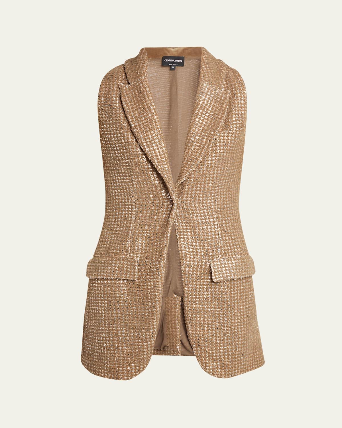 【関税&送料込】Giorgio Armani Houndstooth Vest Giorgio Armani Jackets for Women | Online Sale up to 84% off