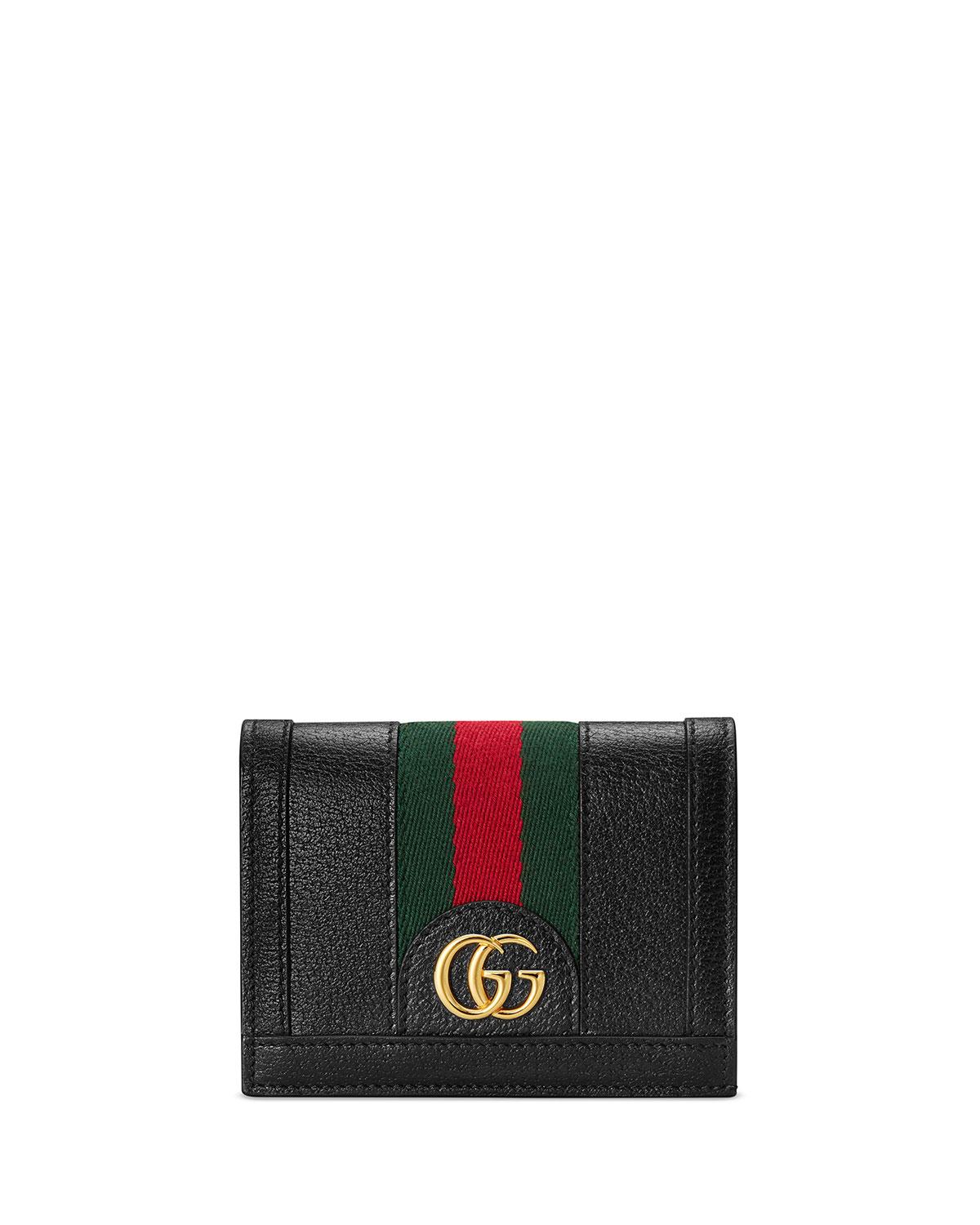 Gucci Ophidia Card Case Wallet in Black Lyst