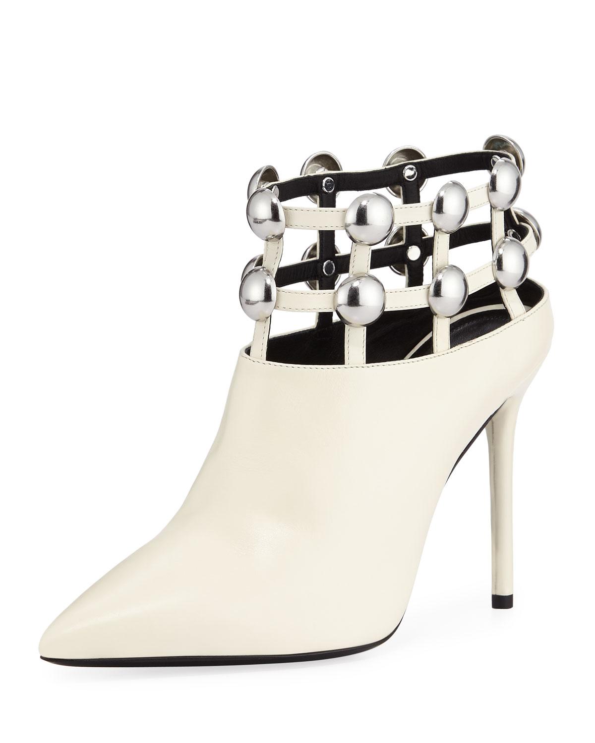 alexander wang white booties