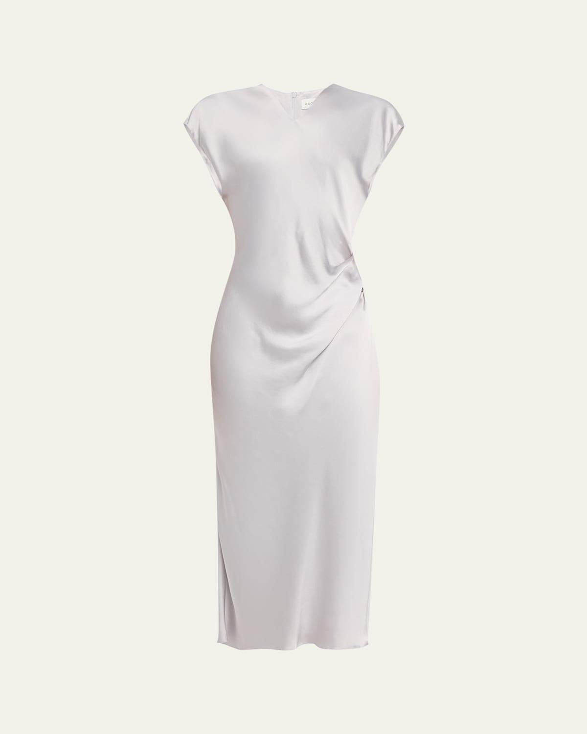 knee length dresses for ladies Lemon Blossom Midi Dress Teuta Matoshi