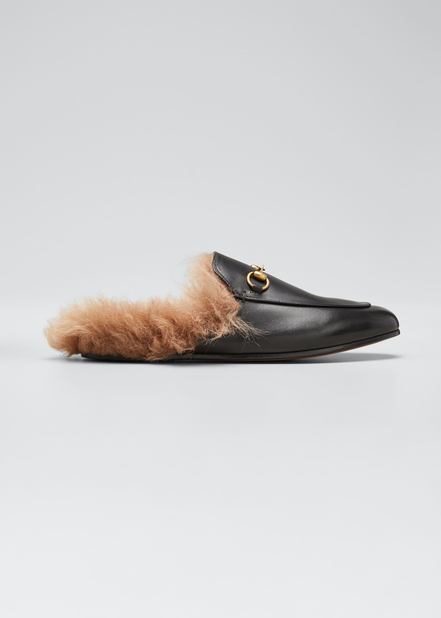 gucci fur princetown mule