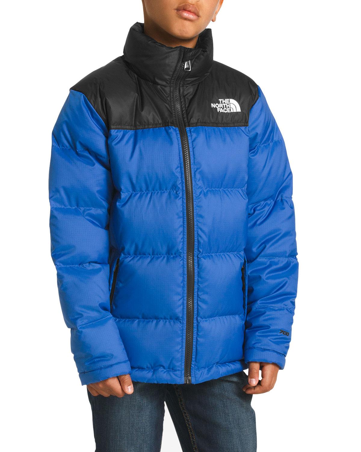 The North Face Goose Nuptse Two-tone Quilted Down Jacket in Blue for ...