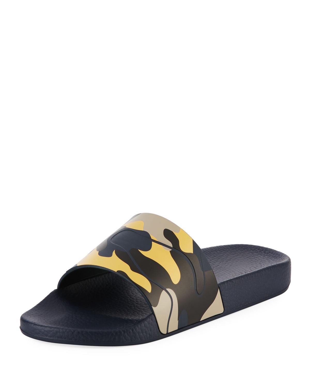 valentino camo sliders