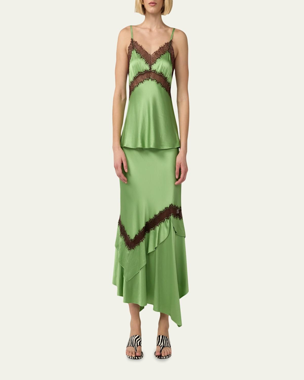 diane von furstenberg green lace dress Diane von Furstenberg Green Warner Flower Lace Dress ( Size 4)