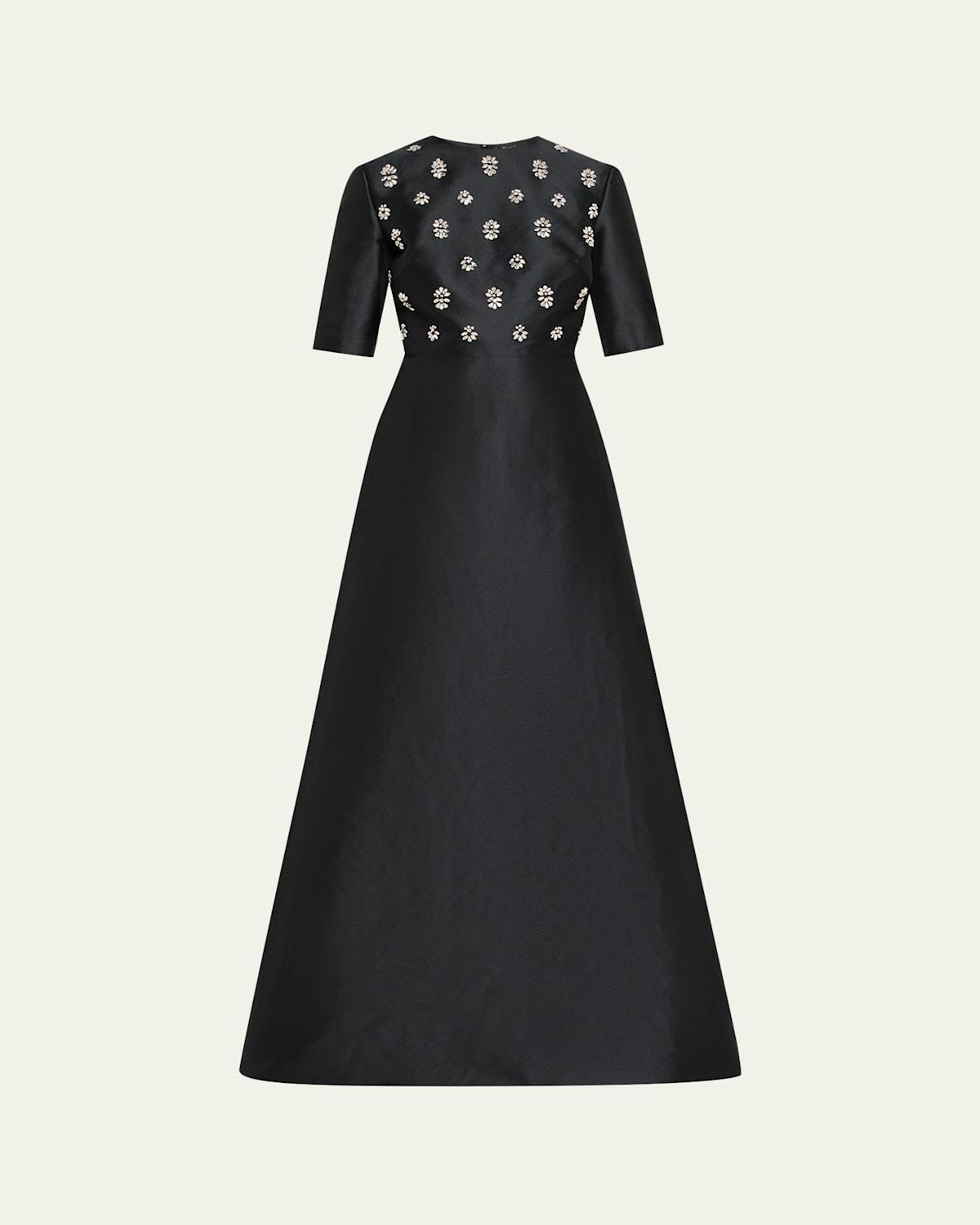 reem acra black dress Reem Acra Sequin Embellished Long Dress - Black Dresses, Clothing -  REM22939