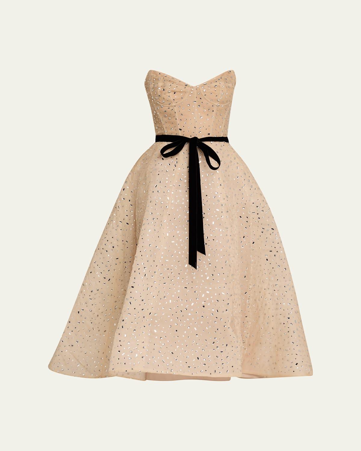 white christmas dresses ML Monique Lhuillier Blaire Short Dress in Black main image 0