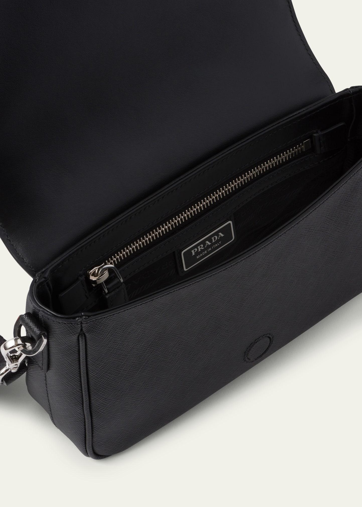 Prada - Men's Saffiano Leather Shoulder Bag Messenger - Black - Synthetic