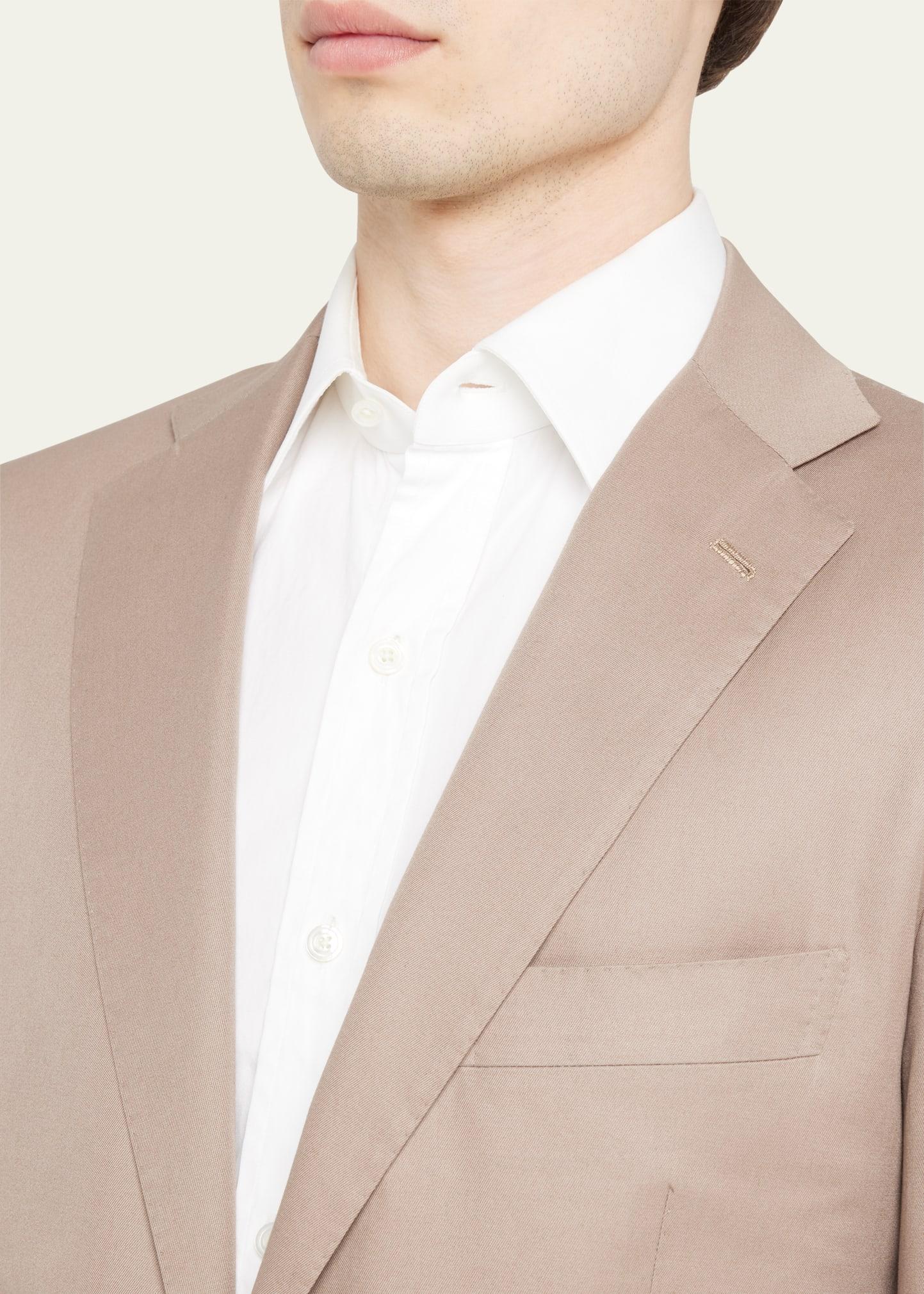 Kiton Sea Island Cotton Suit in Natural for Men | Lyst