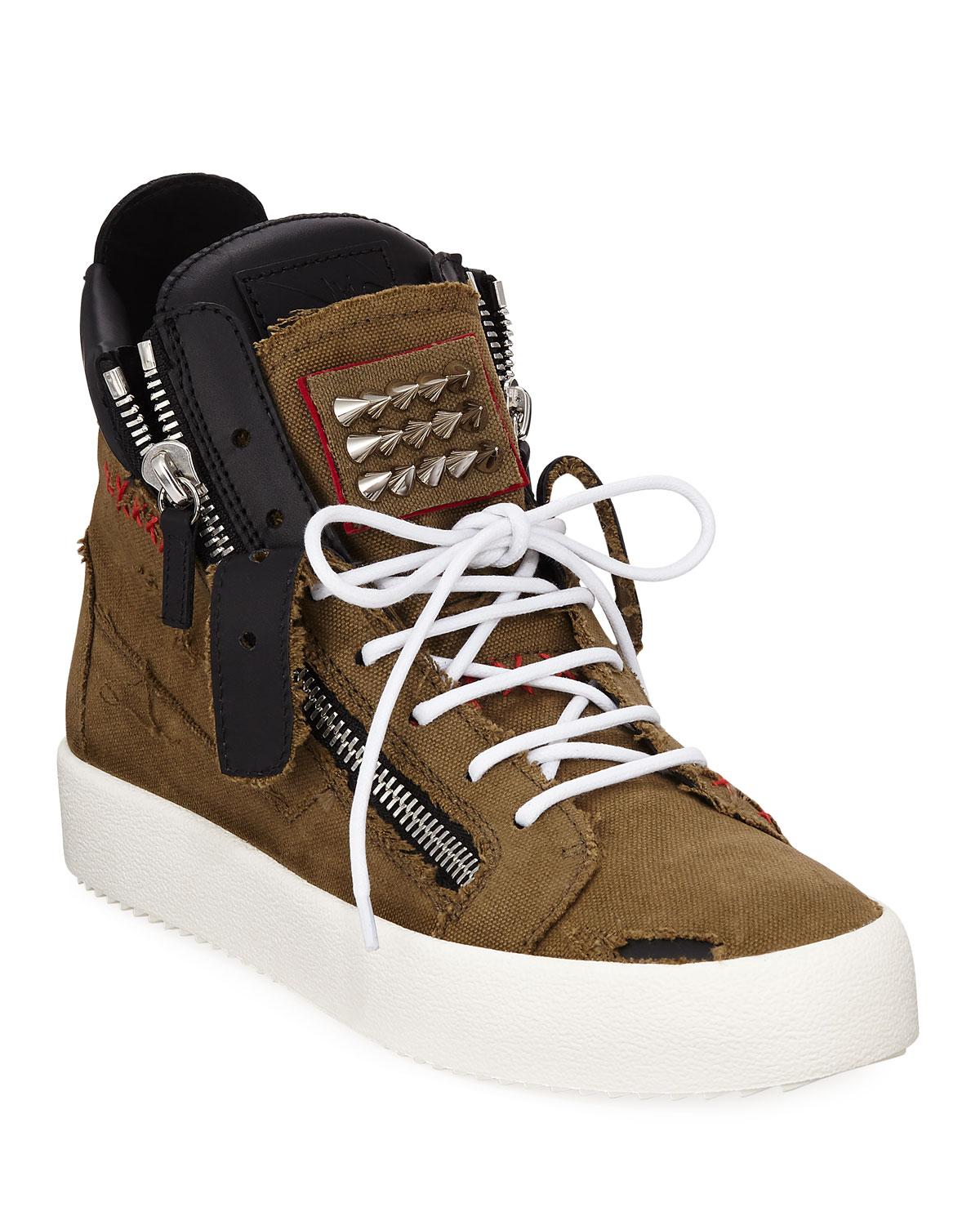 Chaos Studded High-top Sneakers 