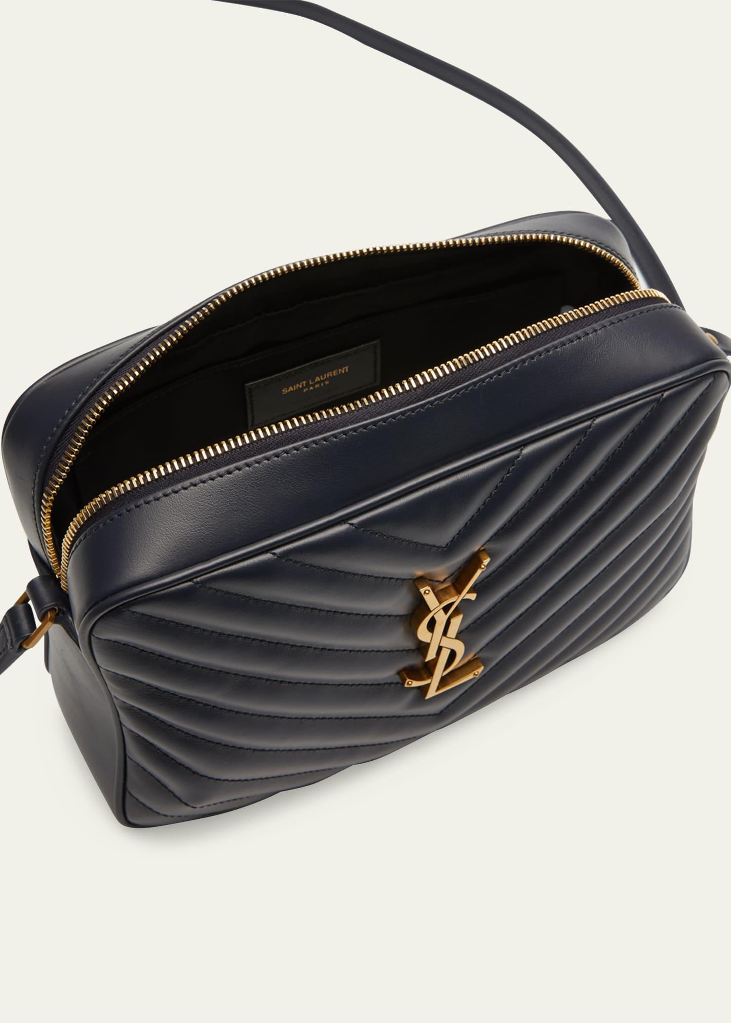 The ever popular YSL Lou Camera Bag now has the perfect back pocket!