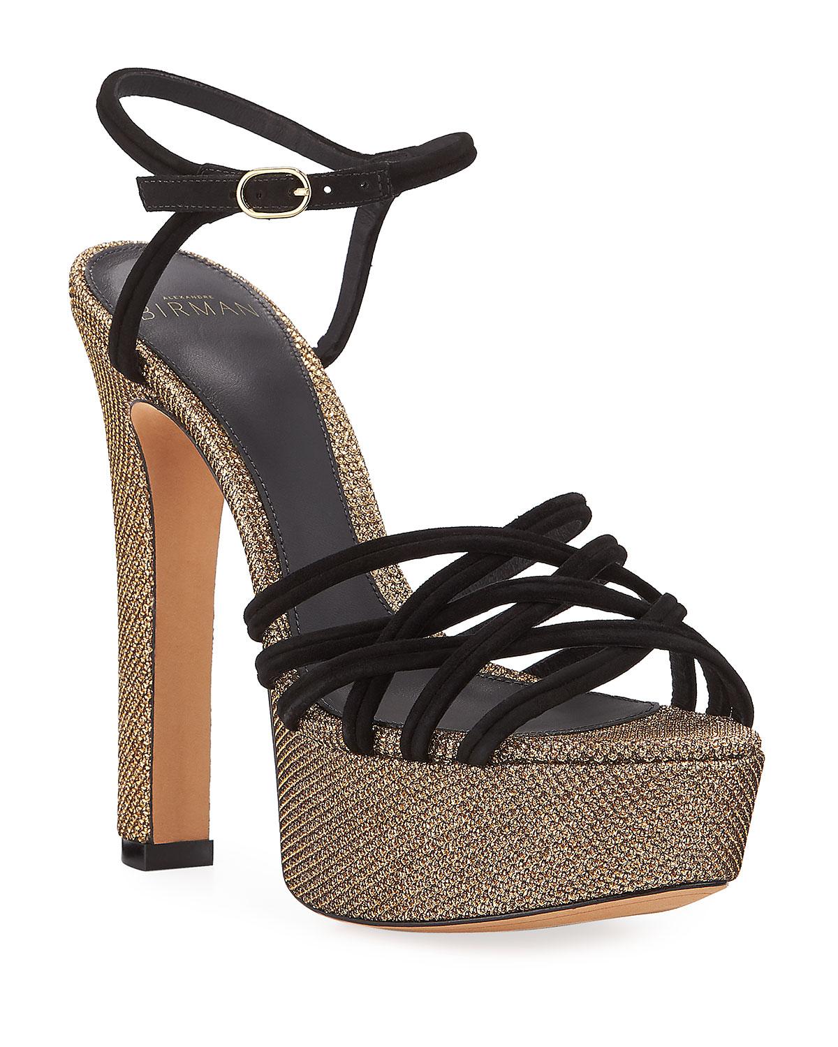 alexandre birman gold sandals