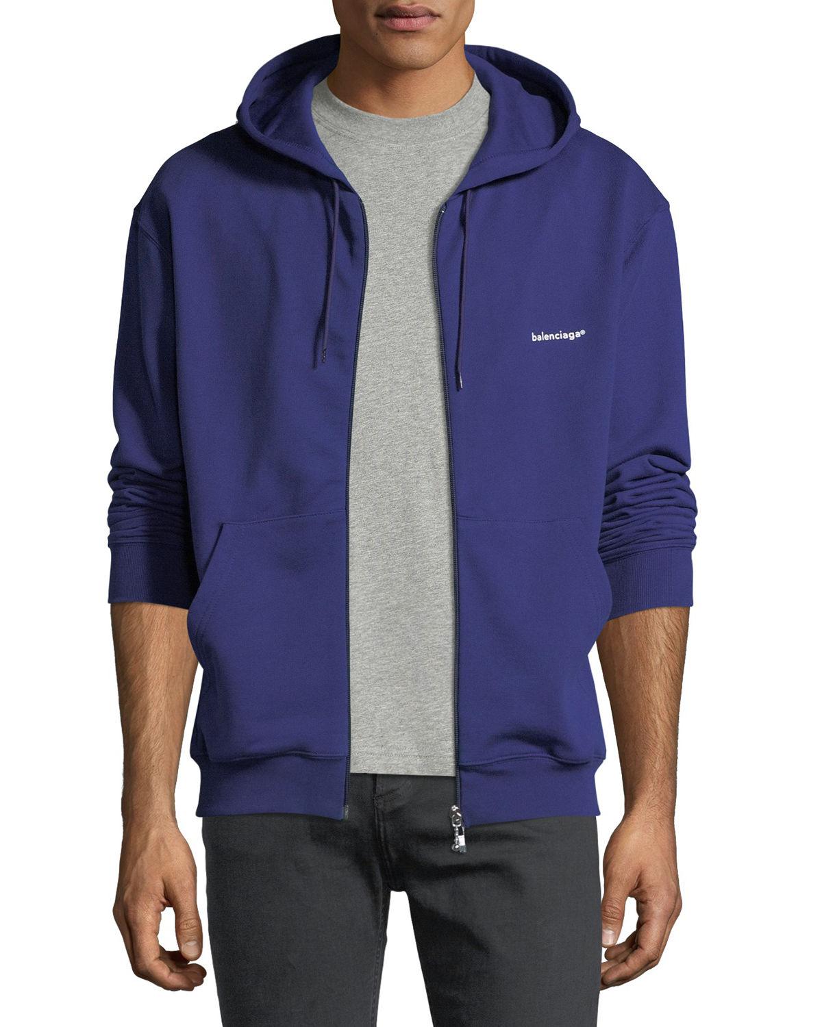 balenciaga hoodie zip