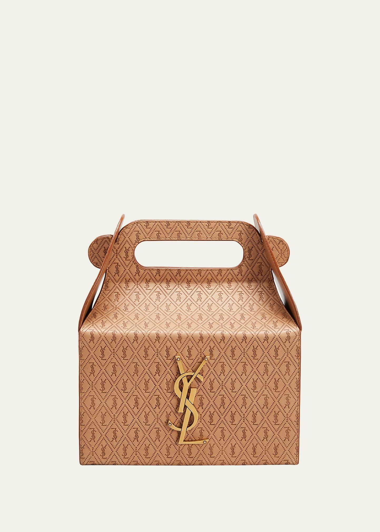 Saint Laurent Ysl Lunch Box Tote Bag in Natural for Men | Lyst