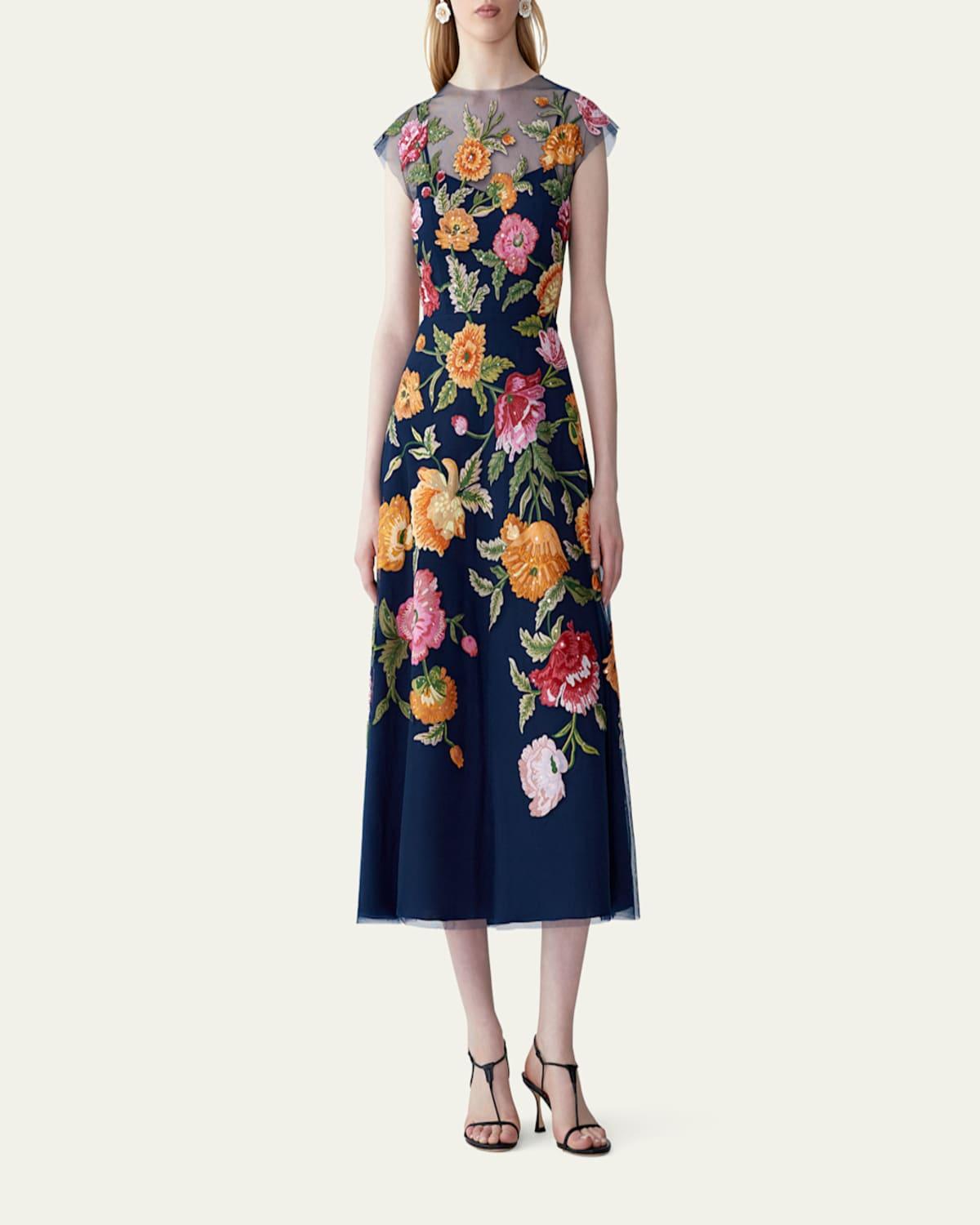 sachin and babi light blue dress Carolina Herrera V Neck Dresses for Women